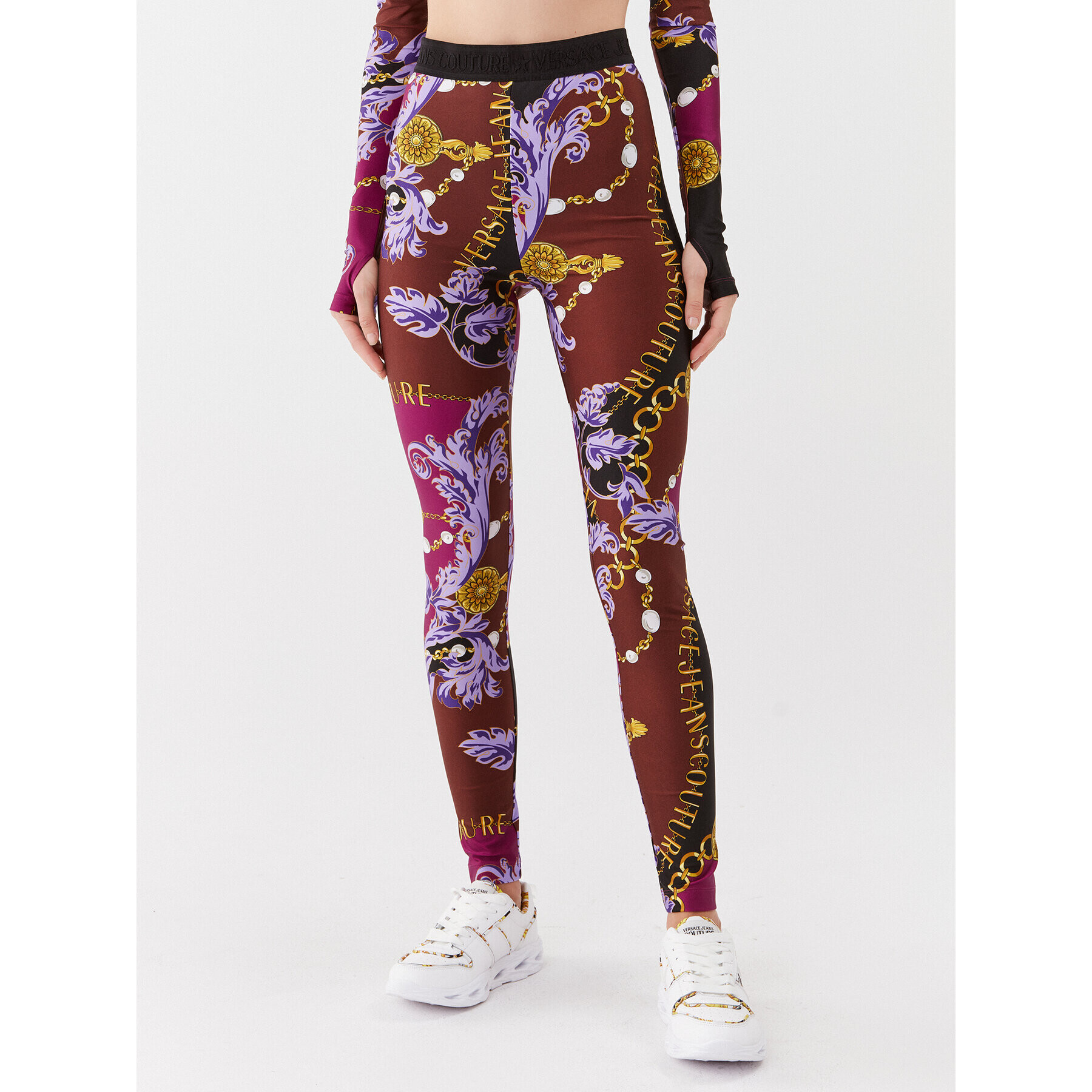 Versace Jeans Couture Клин 75HAC101 Виолетов Slim Fit - Pepit.bg