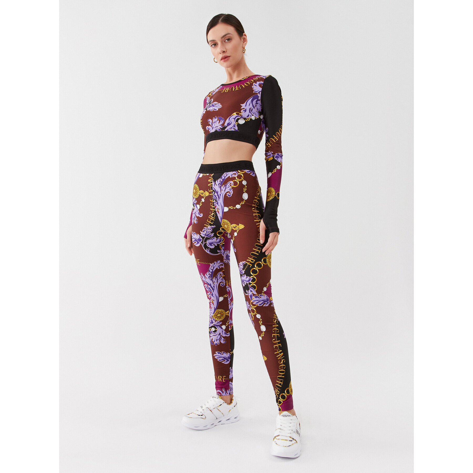 Versace Jeans Couture Клин 75HAC101 Виолетов Slim Fit - Pepit.bg