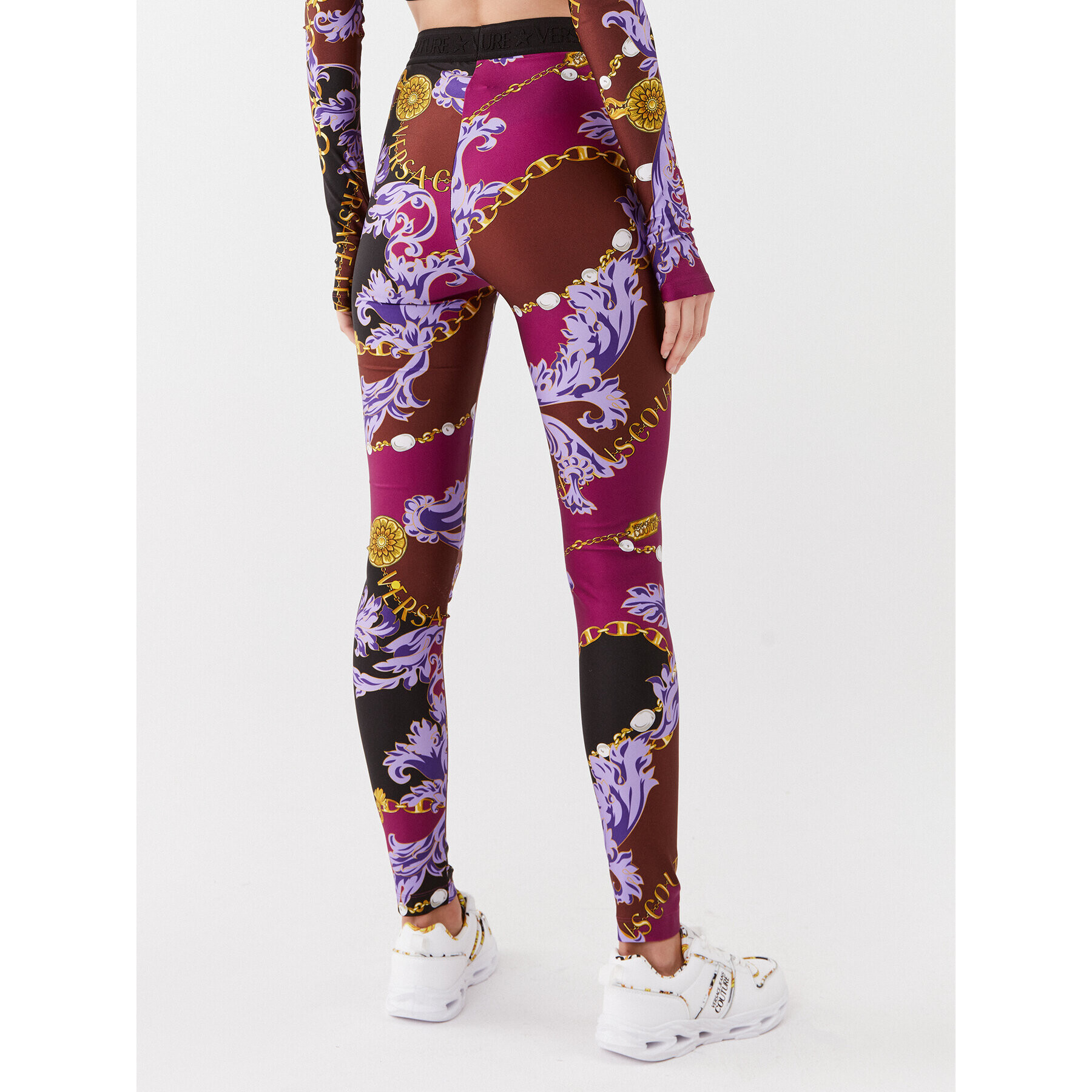 Versace Jeans Couture Клин 75HAC101 Виолетов Slim Fit - Pepit.bg