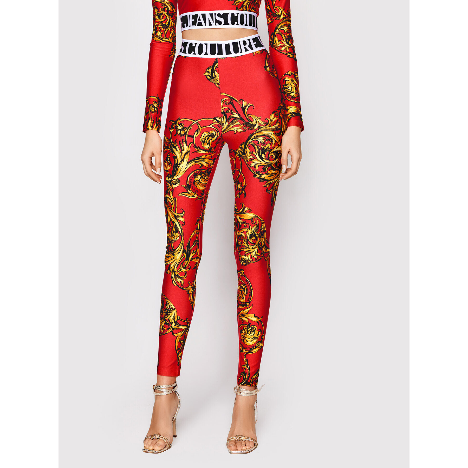 Versace Jeans Couture Клин Regalia 72HAC101 Червен Slim Fit - Pepit.bg