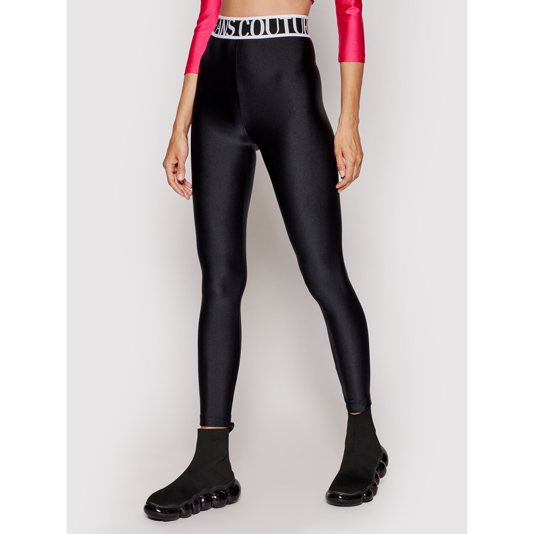 Versace Jeans Couture Клин Shiny Lycra Sumatra 71HAC101 Черен Slim Fit - Pepit.bg