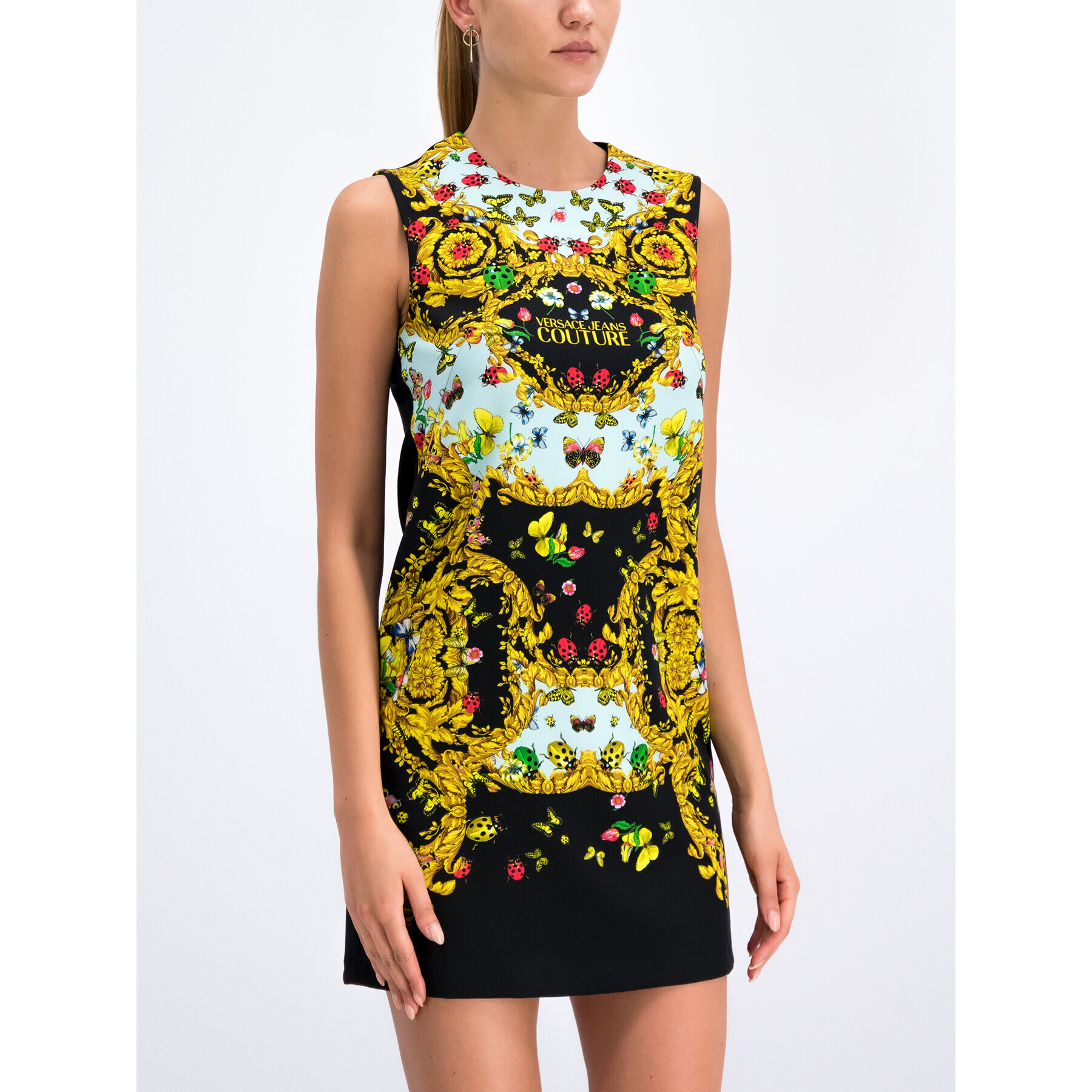 Versace Jeans Couture Коктейлна рокля D2HUA422 Цветен Regular Fit - Pepit.bg