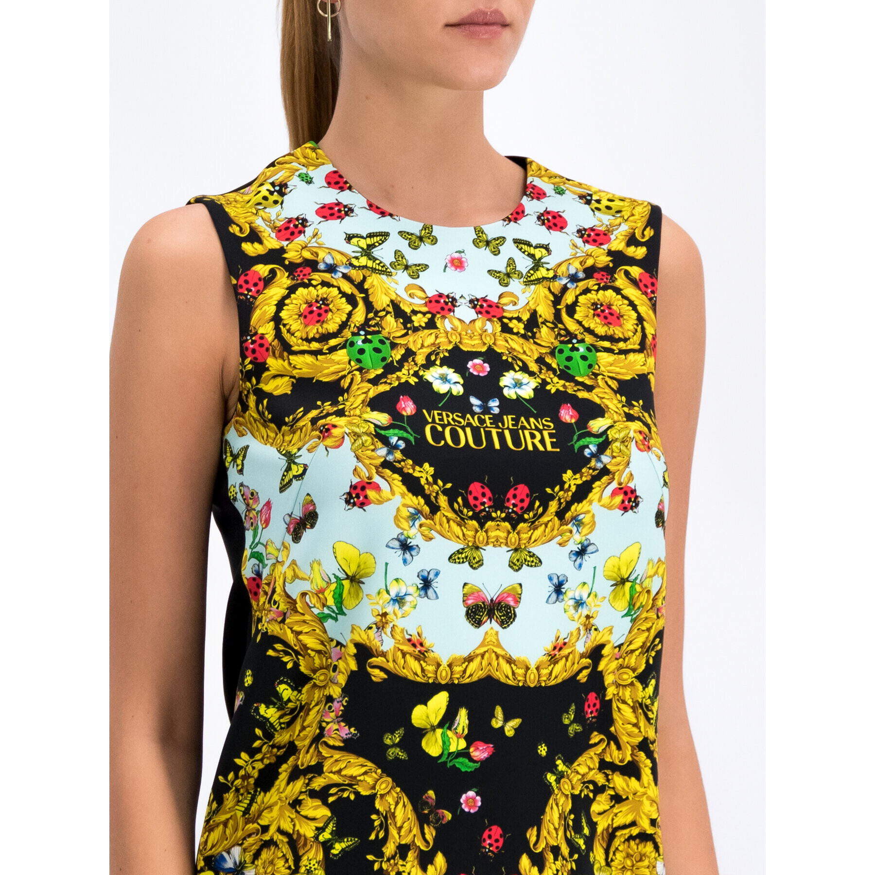 Versace Jeans Couture Коктейлна рокля D2HUA422 Цветен Regular Fit - Pepit.bg