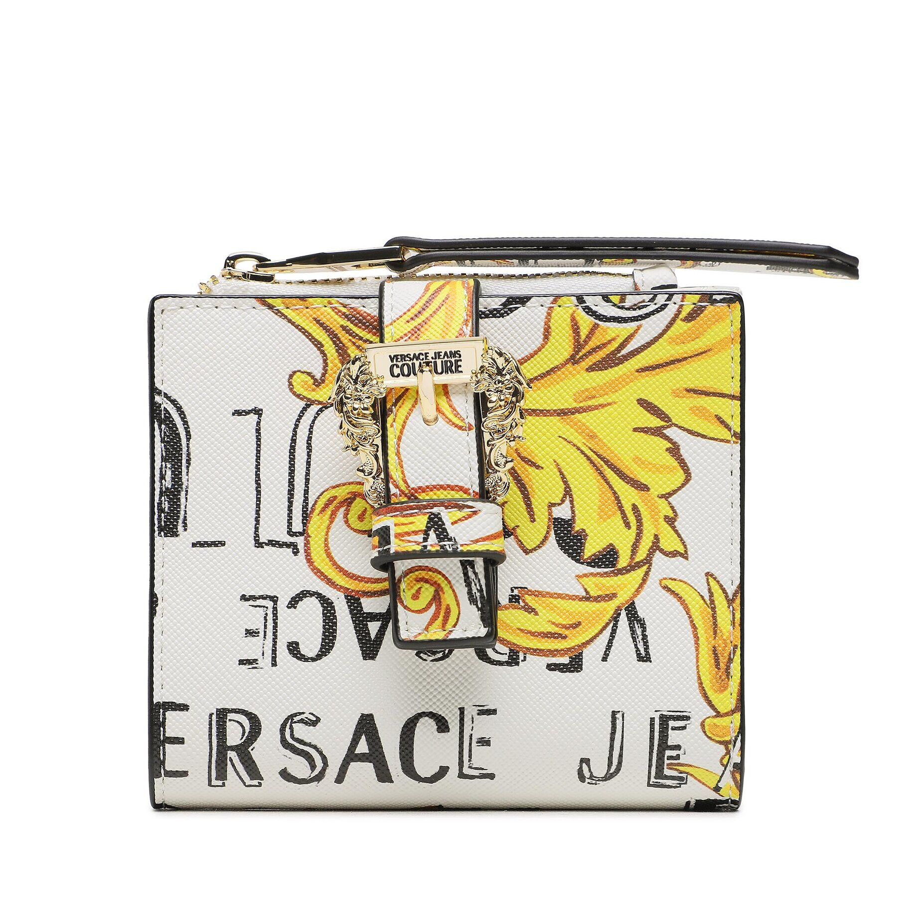 Versace Jeans Couture Малък дамски портфейл 74VA5PF2 Бял - Pepit.bg