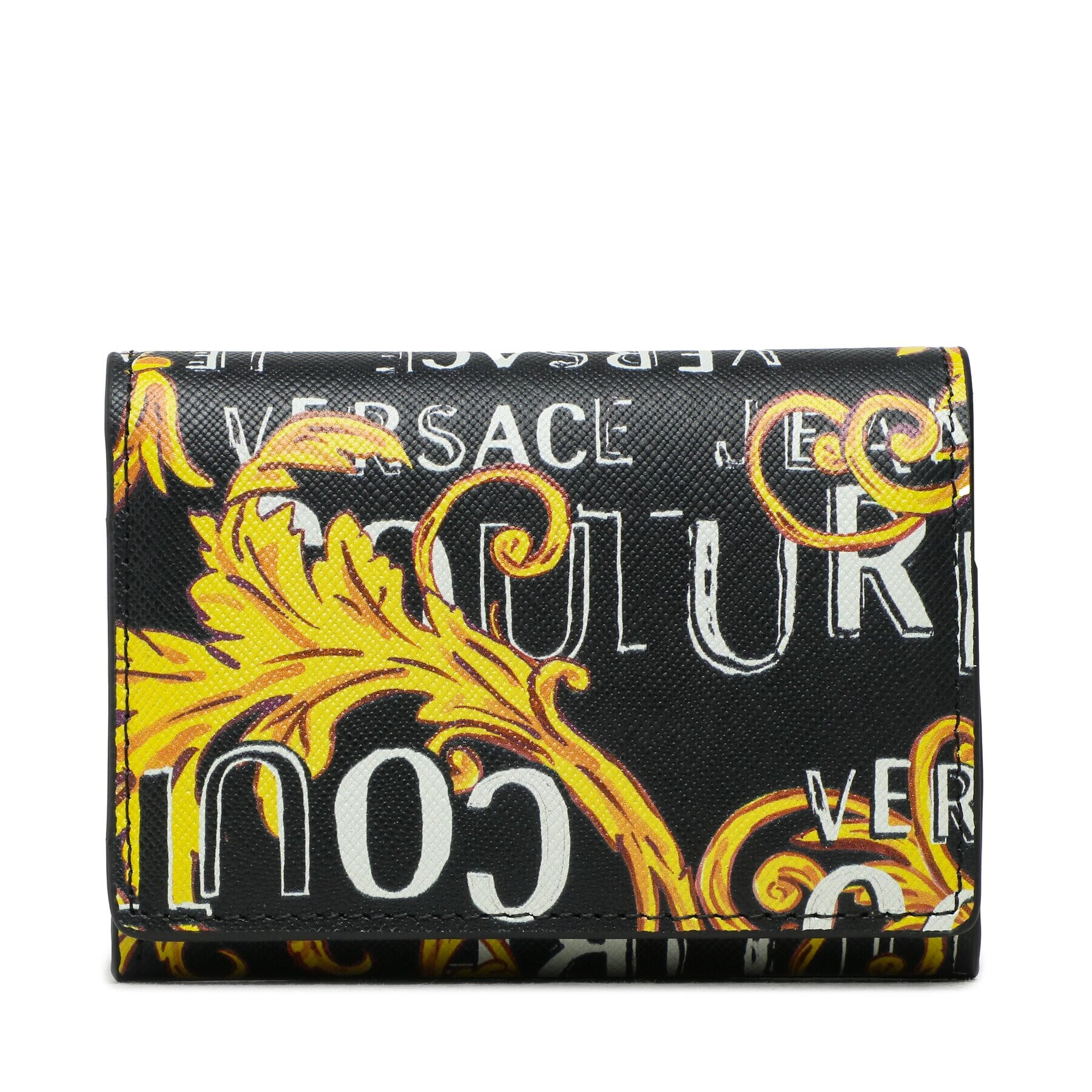 Versace Jeans Couture Малък мъжки портфейл 74YA5PB7 Черен - Pepit.bg