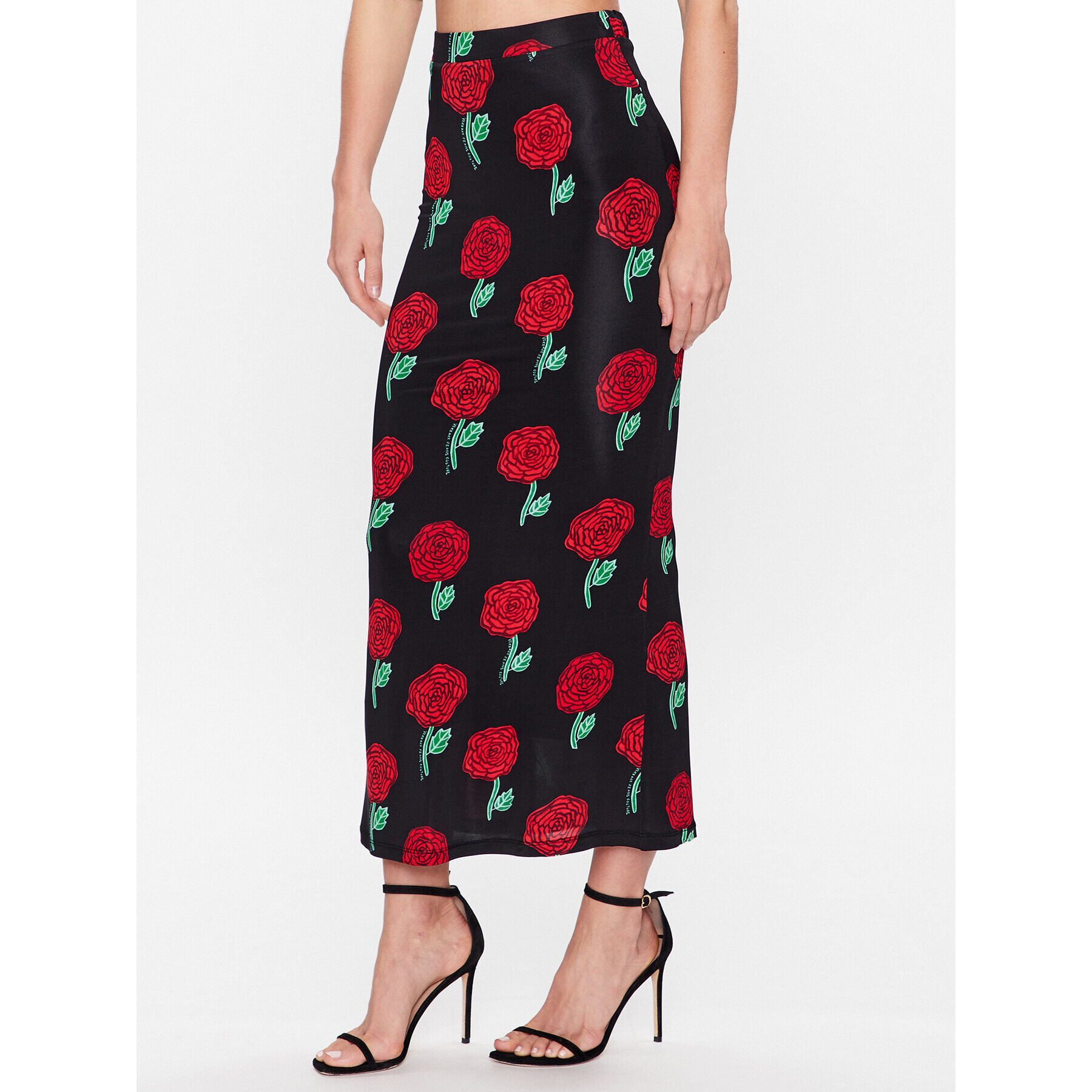 Versace Jeans Couture Миди пола 74HAE808 Черен Regular Fit - Pepit.bg