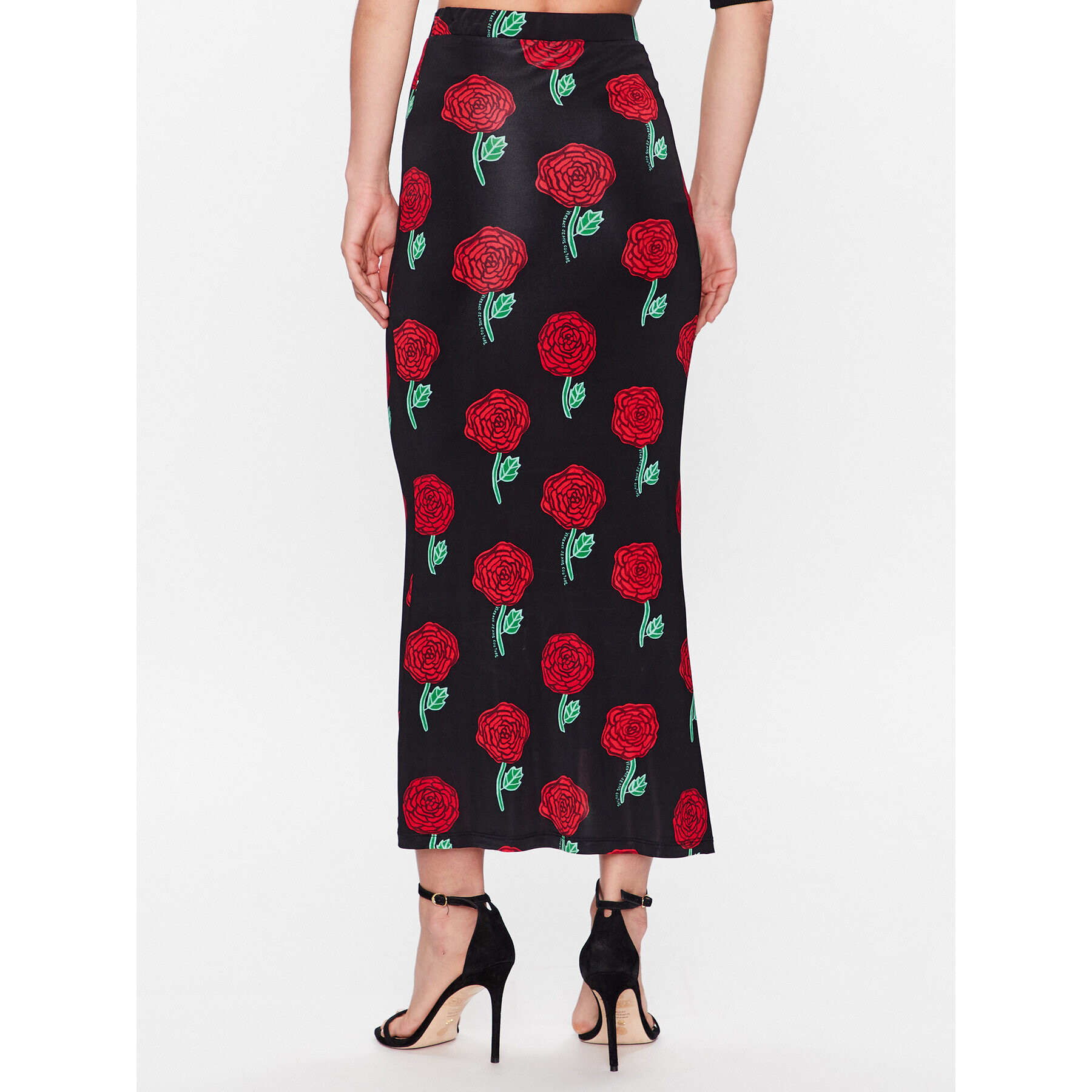 Versace Jeans Couture Миди пола 74HAE808 Черен Regular Fit - Pepit.bg