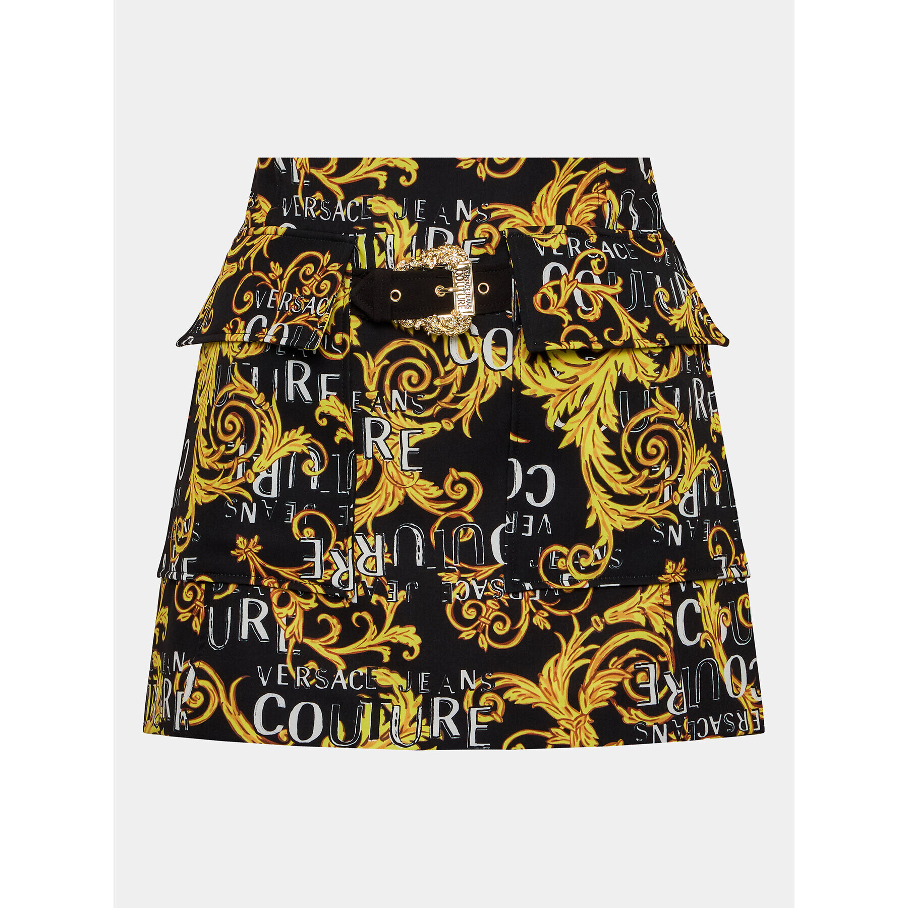 Versace Jeans Couture Мини пола 74HAE8B9 Черен Regular Fit - Pepit.bg