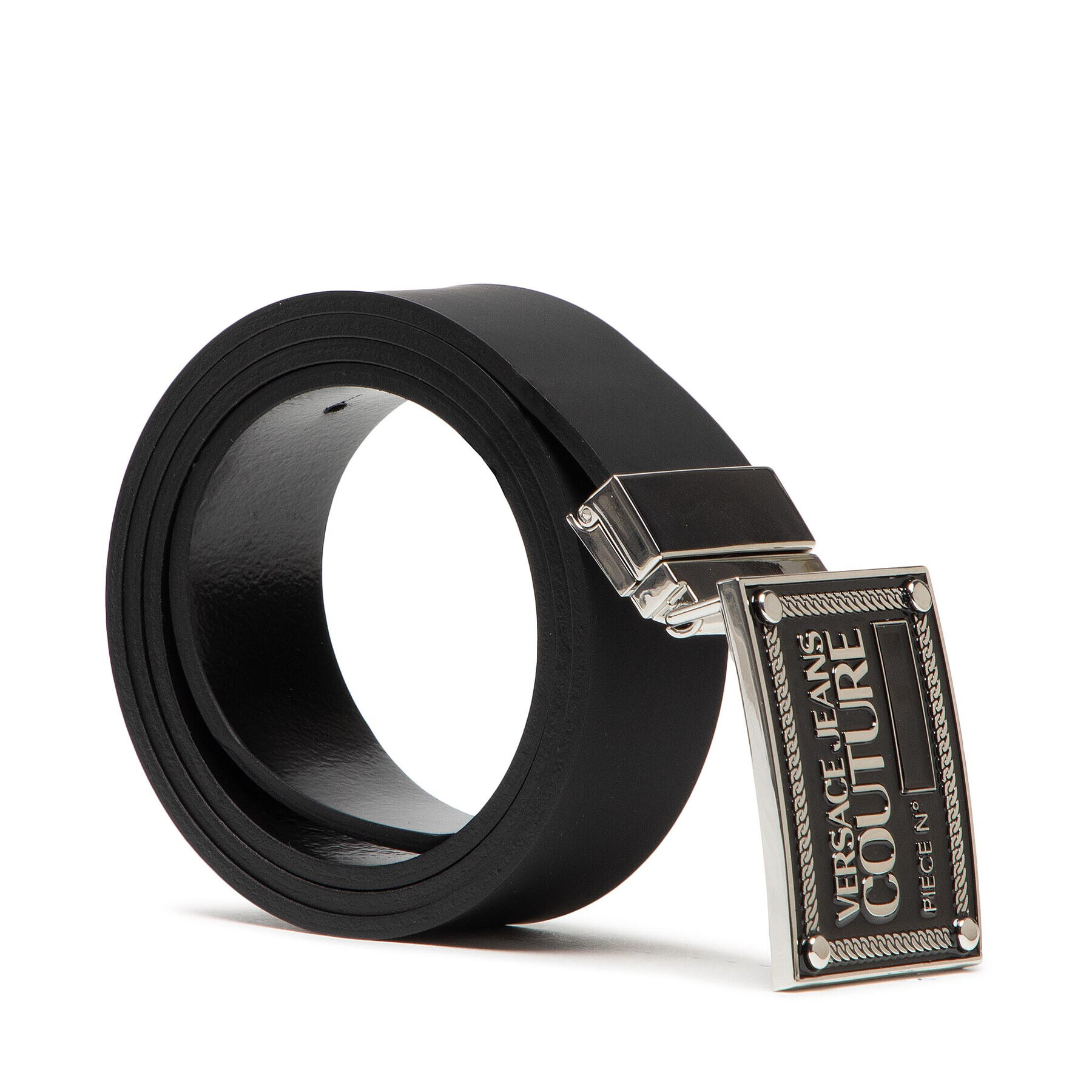 Versace Jeans Couture Мъжки колан 71YA6F01 Черен - Pepit.bg