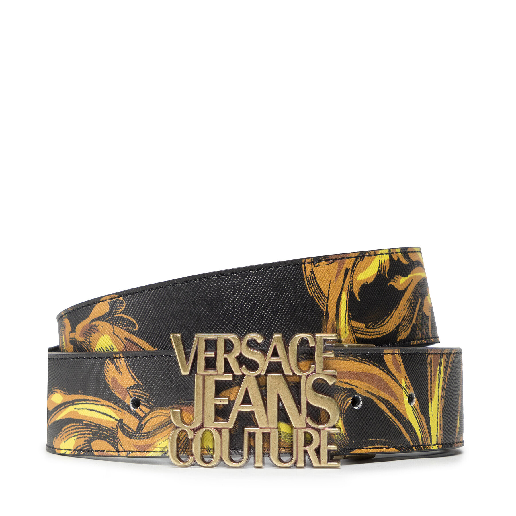 Versace Jeans Couture Мъжки колан 72YA6F11 Черен - Pepit.bg