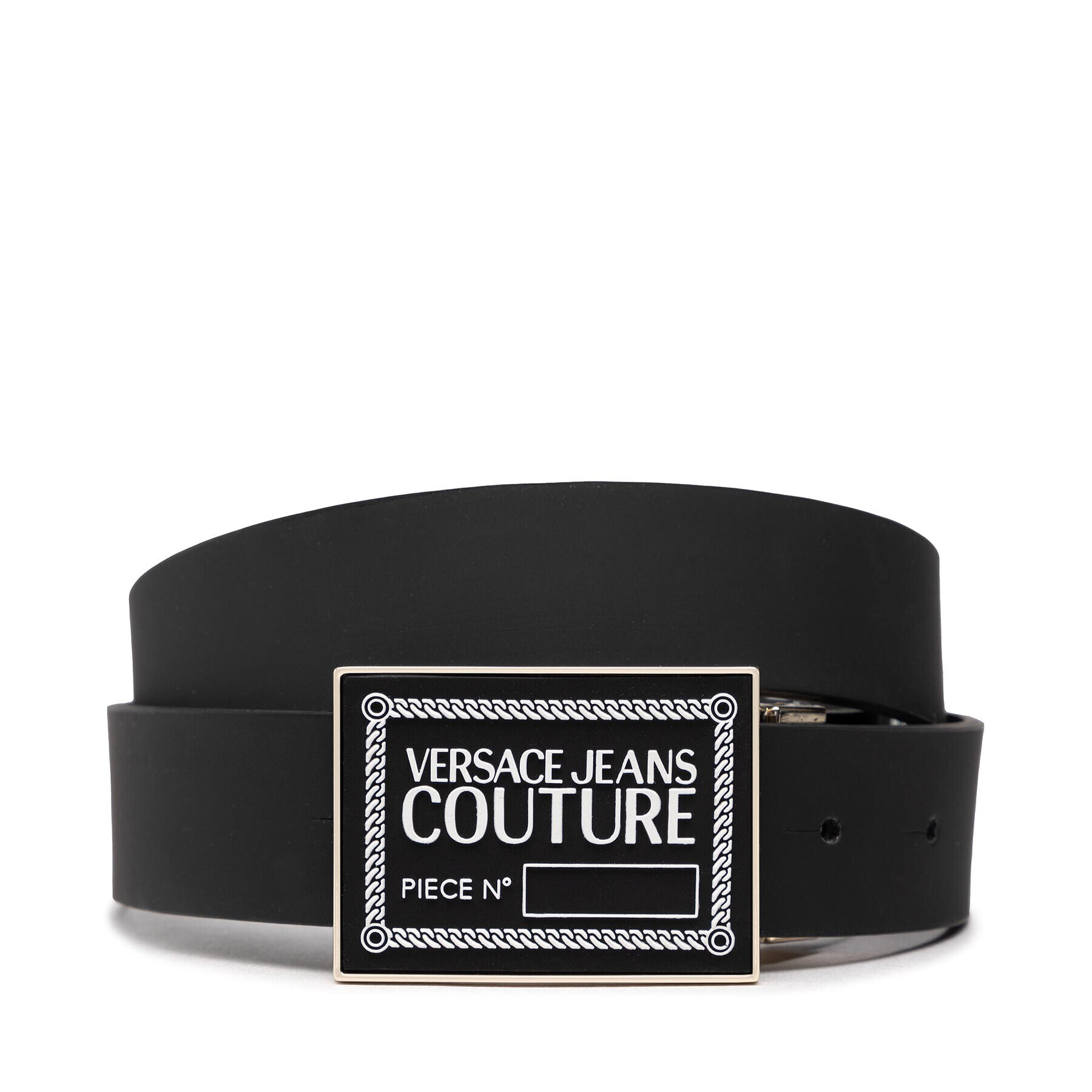 Versace Jeans Couture Мъжки колан 73YA6F21 Черен - Pepit.bg