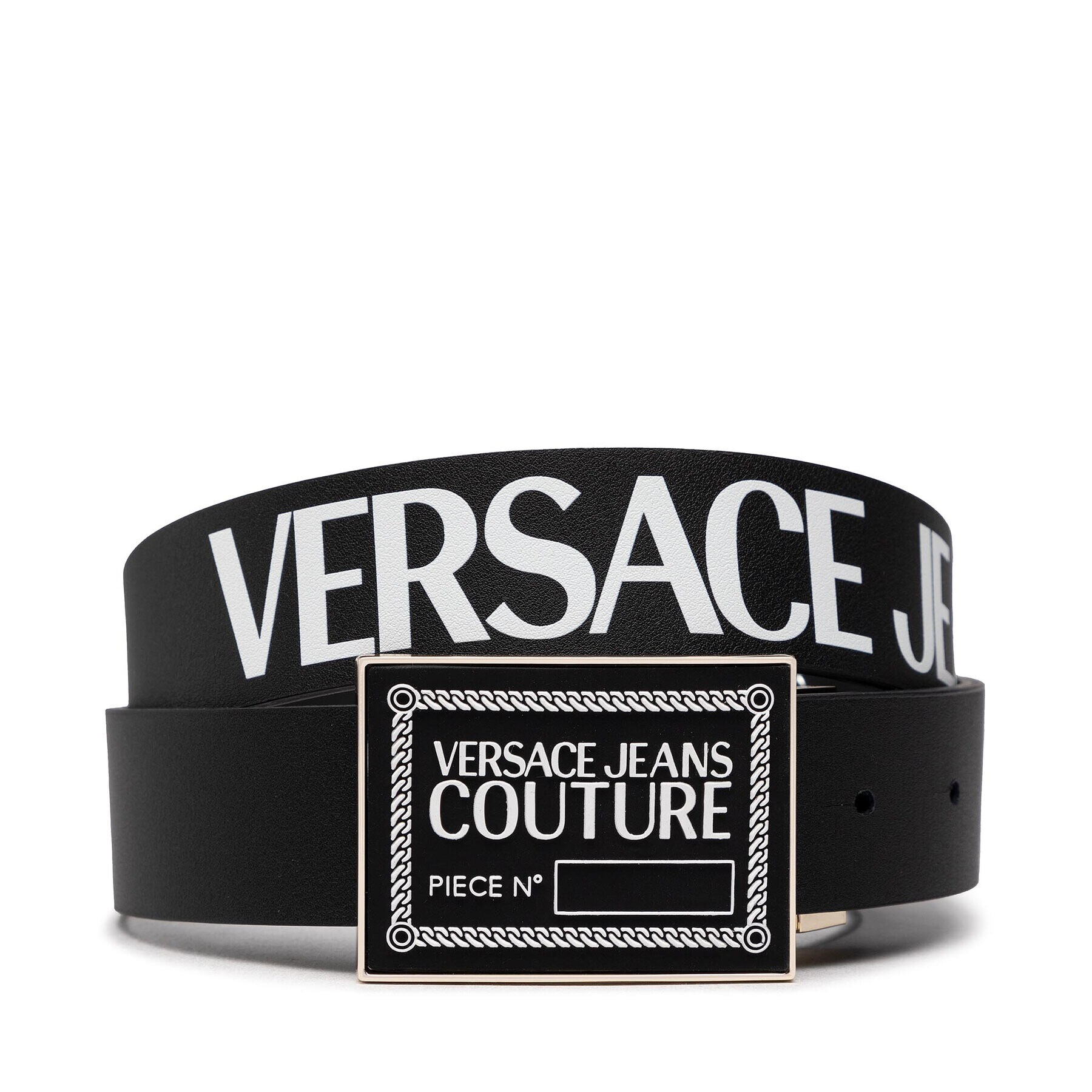 Versace Jeans Couture Мъжки колан 73YA6F21 Черен - Pepit.bg