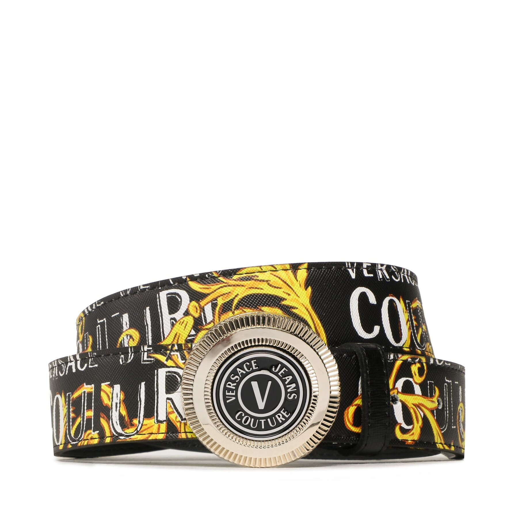 Versace Jeans Couture Мъжки колан 74YA6F08 Черен - Pepit.bg