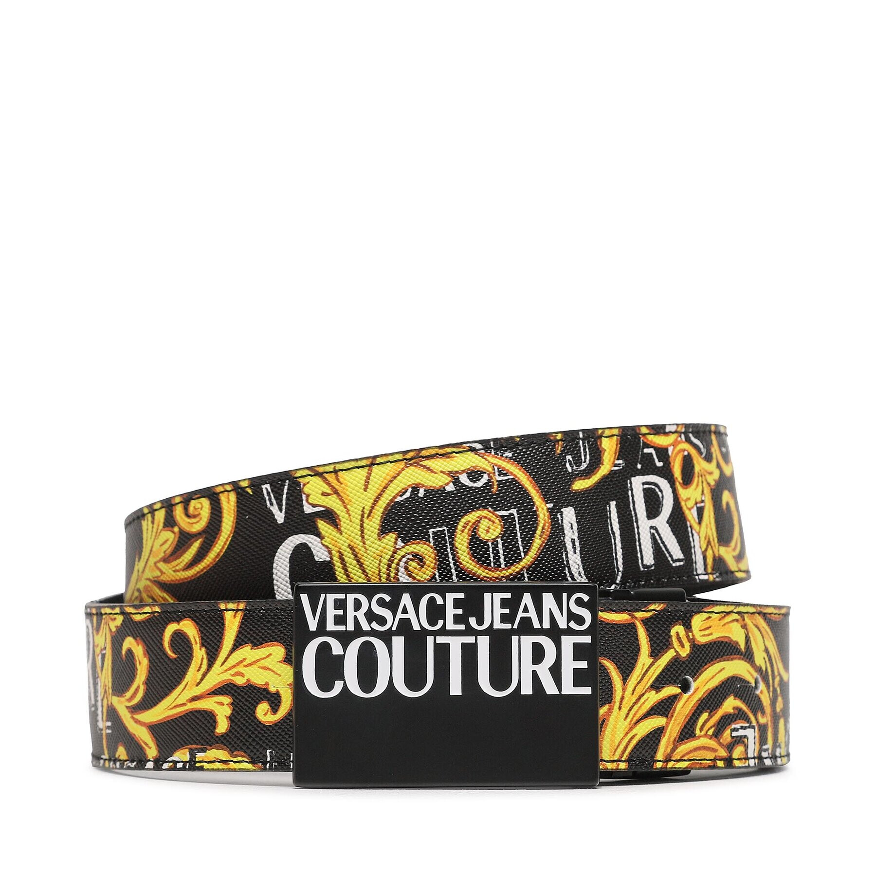 Versace Jeans Couture Мъжки колан 74YA6F32 Черен - Pepit.bg