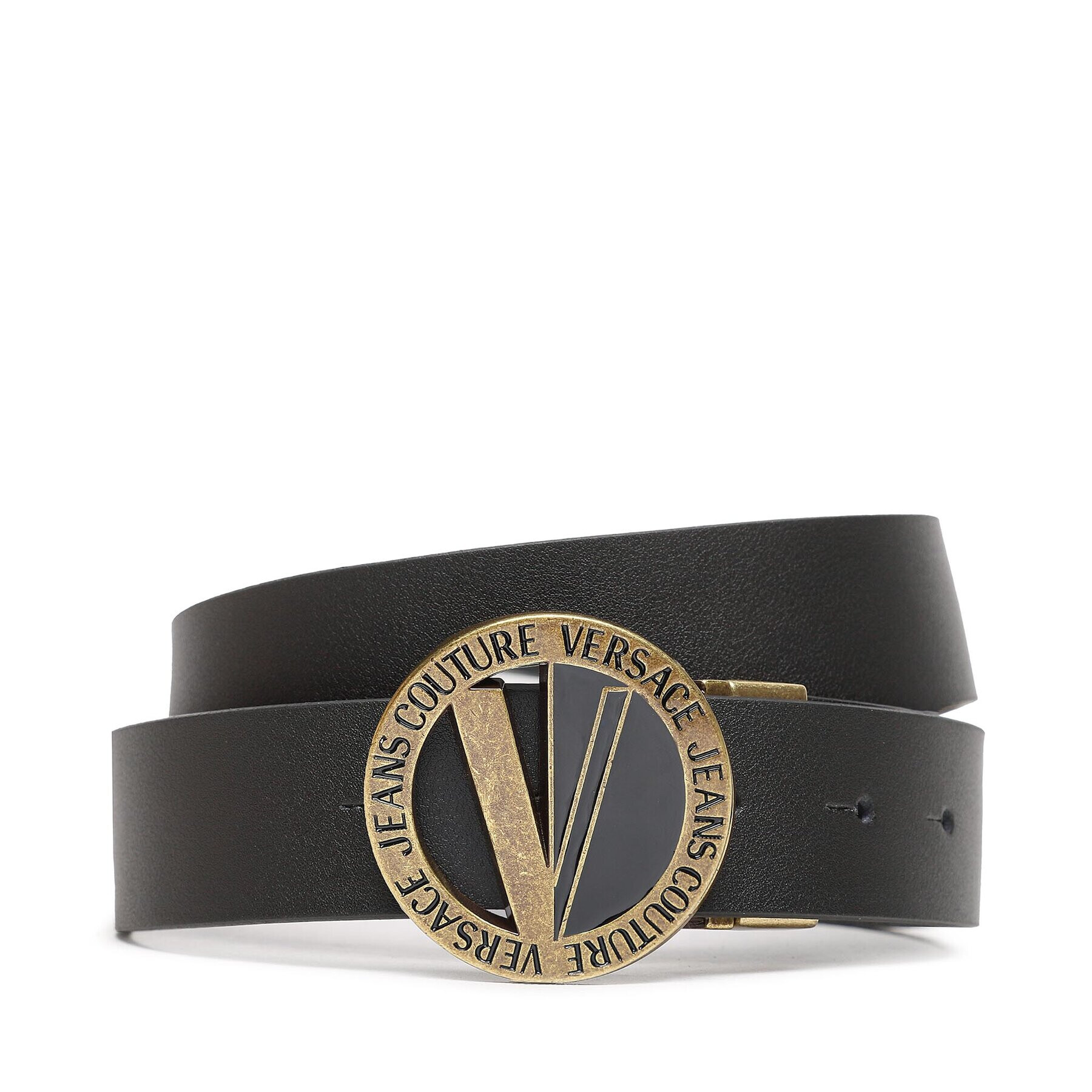 Versace Jeans Couture Мъжки колан 74YA6F42 Черен - Pepit.bg