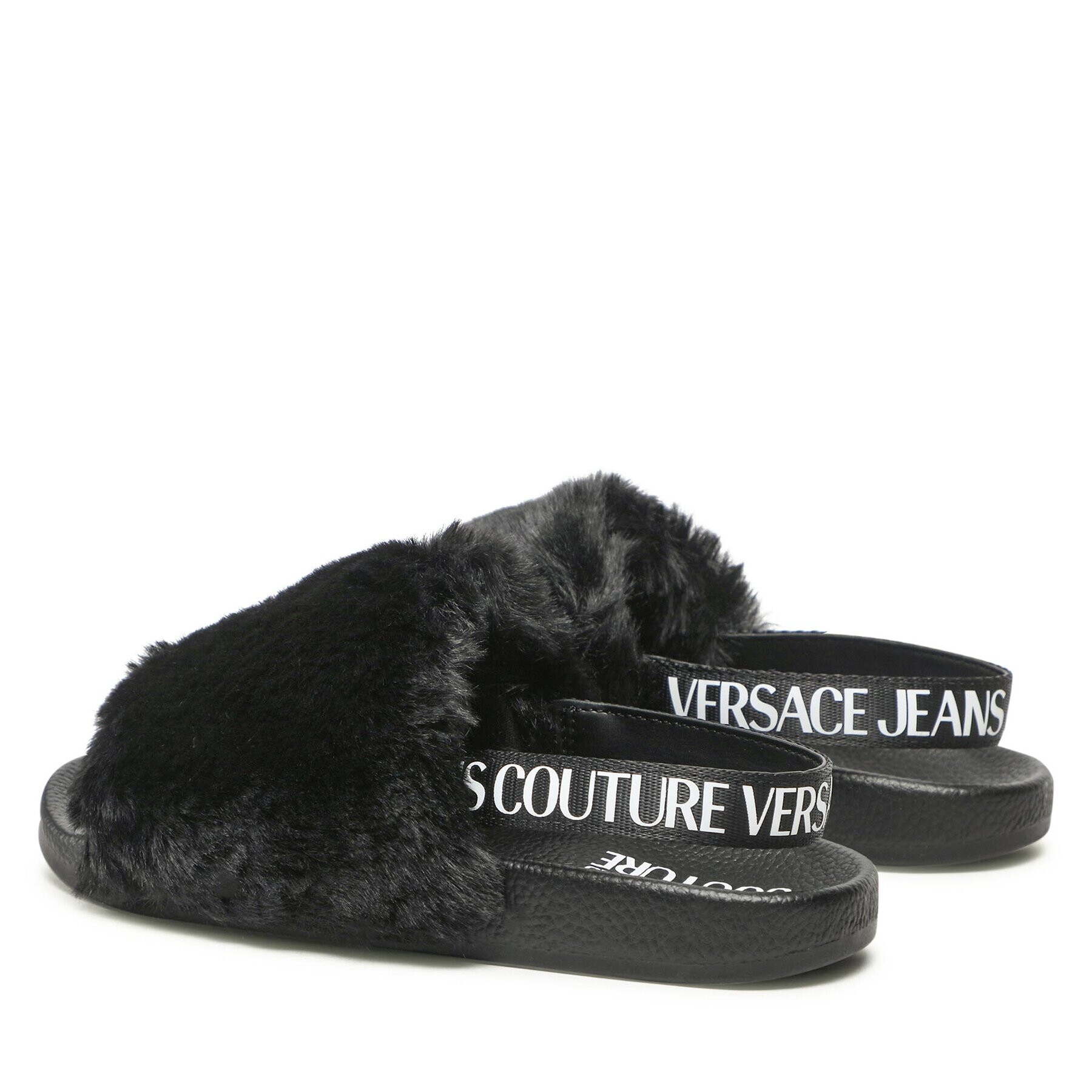 Versace Jeans Couture Пантофи 73VA3SQ6 Черен - Pepit.bg