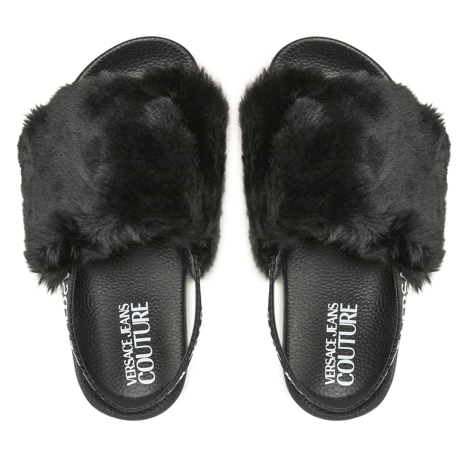 Versace Jeans Couture Пантофи 73VA3SQ6 Черен - Pepit.bg