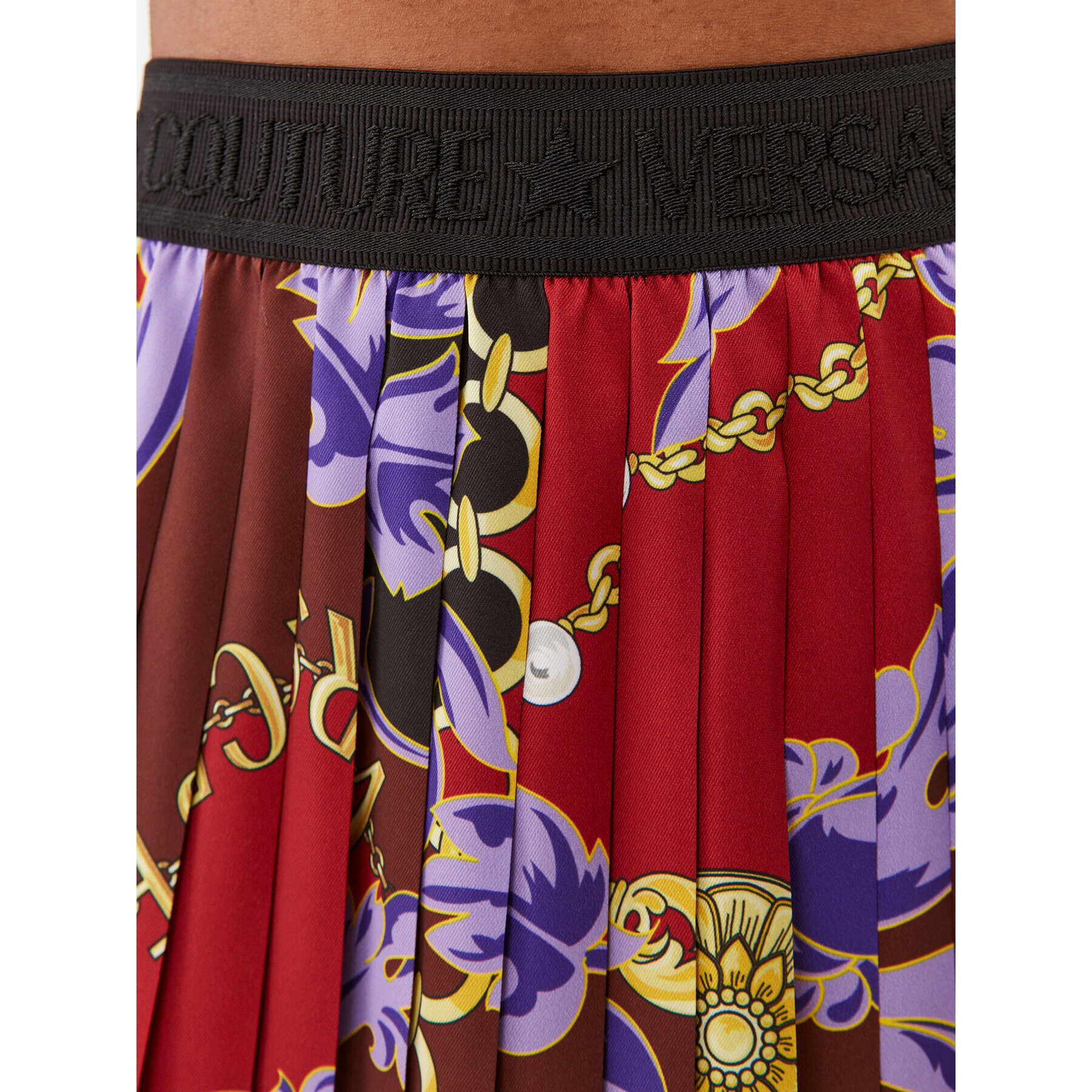 Versace Jeans Couture Плисирана пола 75HAE8A5 Цветен Regular Fit - Pepit.bg