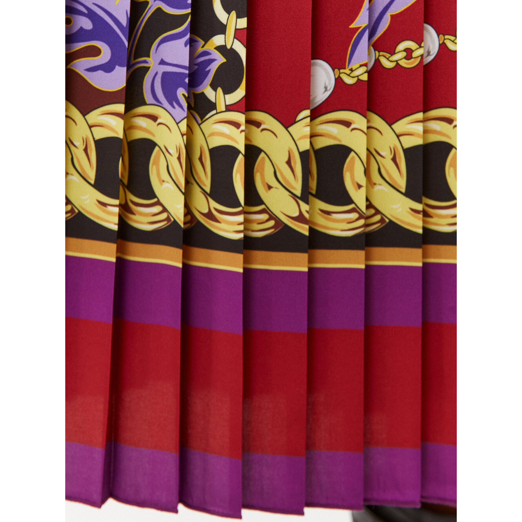 Versace Jeans Couture Плисирана пола 75HAE8A5 Цветен Regular Fit - Pepit.bg