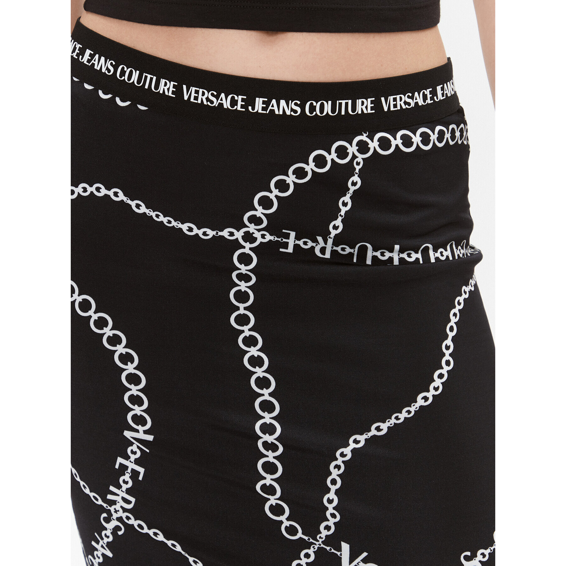 Versace Jeans Couture Пола тип молив 75HAE8A6 Черен Slim Fit - Pepit.bg