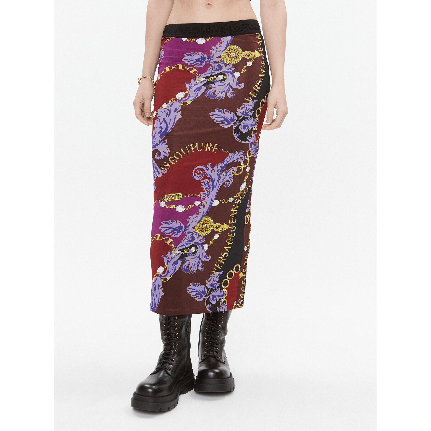 Versace Jeans Couture Пола тип молив 75HAE8A6 Цветен Slim Fit - Pepit.bg