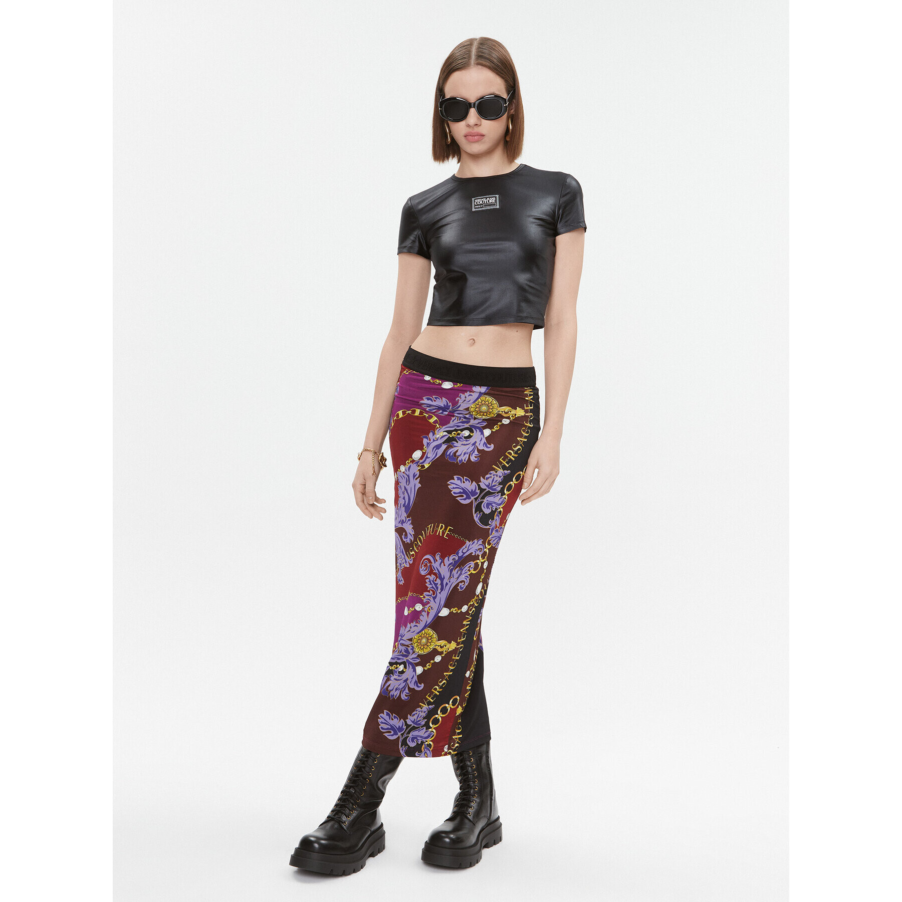 Versace Jeans Couture Пола тип молив 75HAE8A6 Цветен Slim Fit - Pepit.bg
