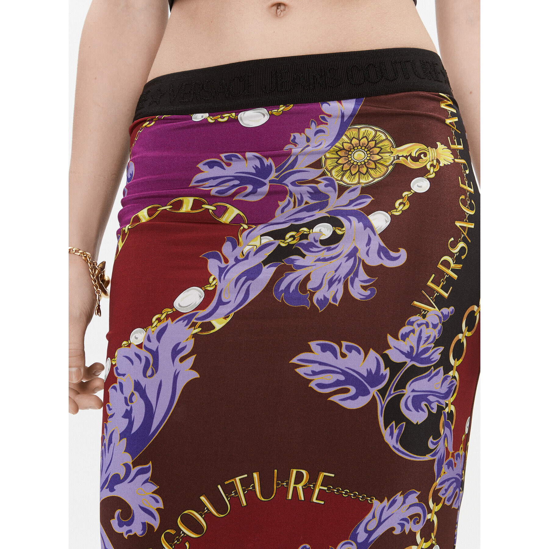 Versace Jeans Couture Пола тип молив 75HAE8A6 Цветен Slim Fit - Pepit.bg