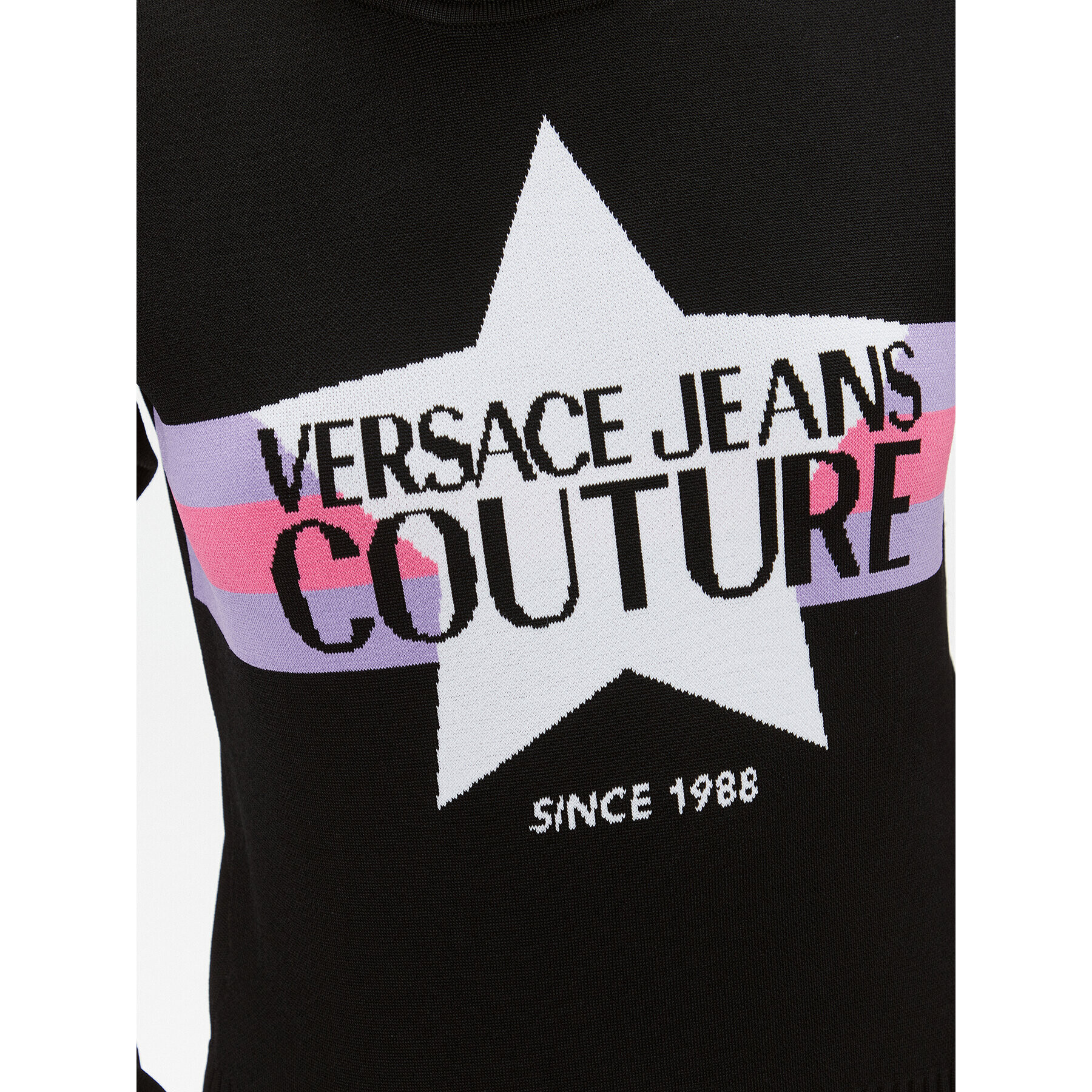 Versace Jeans Couture Поло 75HAFM52 Черен Regular Fit - Pepit.bg