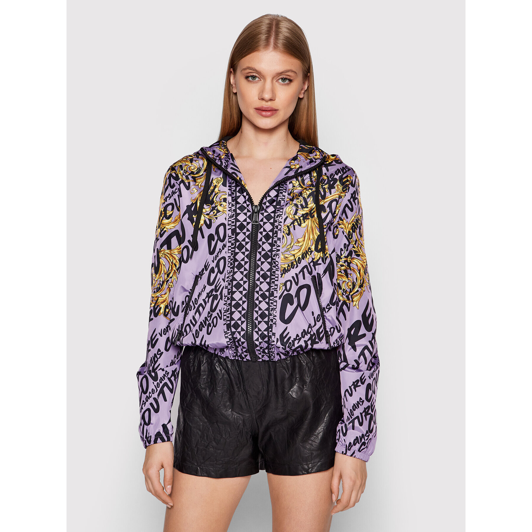 Versace Jeans Couture Преходно яке 73HAT401 Виолетов Regular Fit - Pepit.bg