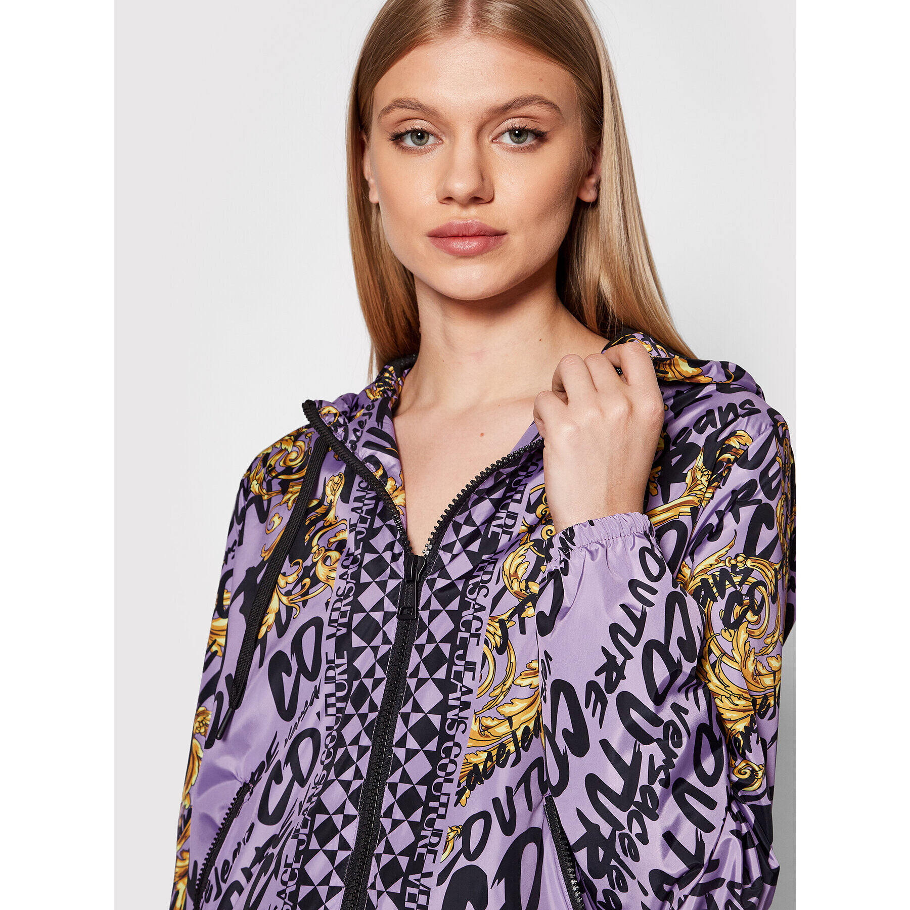 Versace Jeans Couture Преходно яке 73HAT401 Виолетов Regular Fit - Pepit.bg