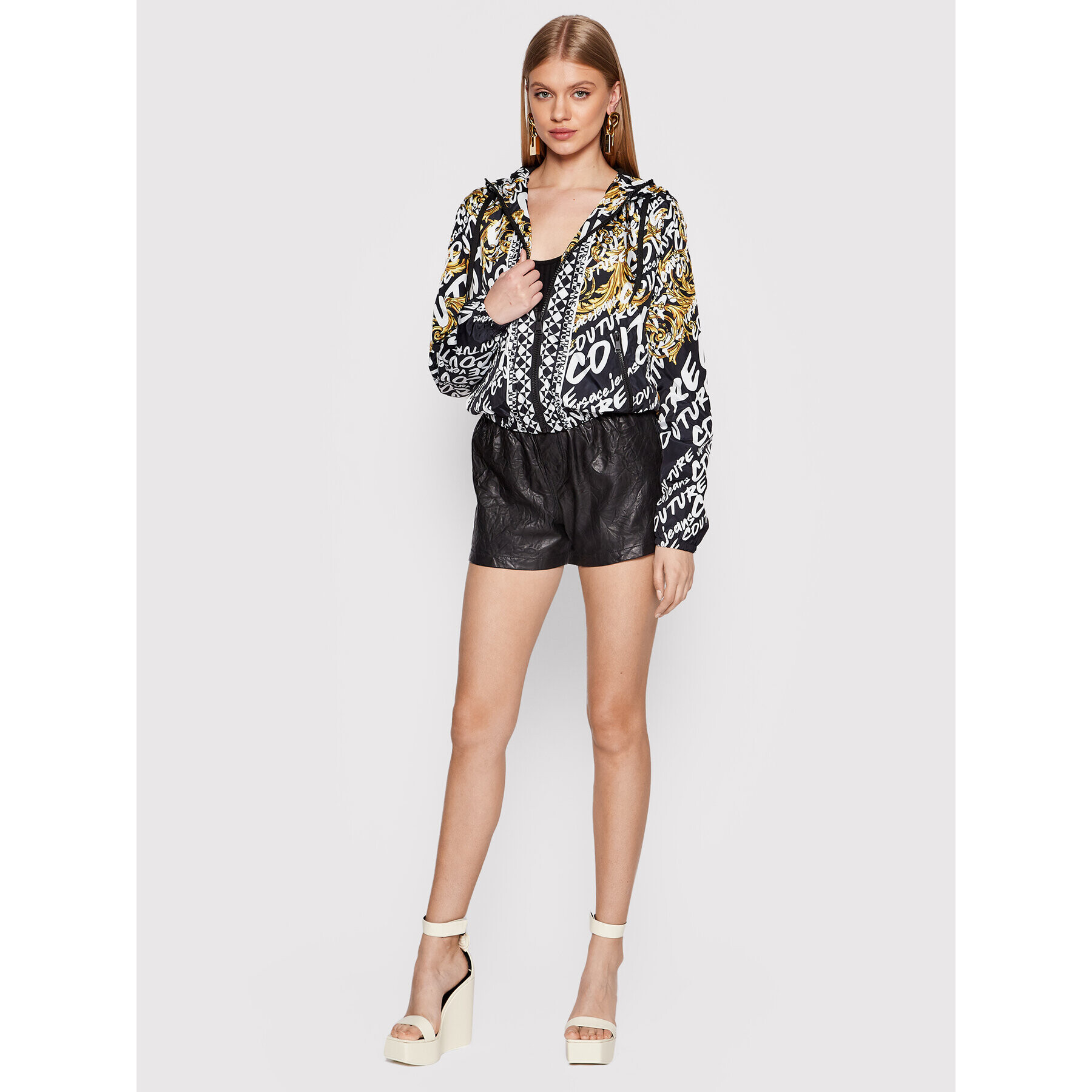 Versace Jeans Couture Преходно яке Brush 73HAT401 Черен Regular Fit - Pepit.bg
