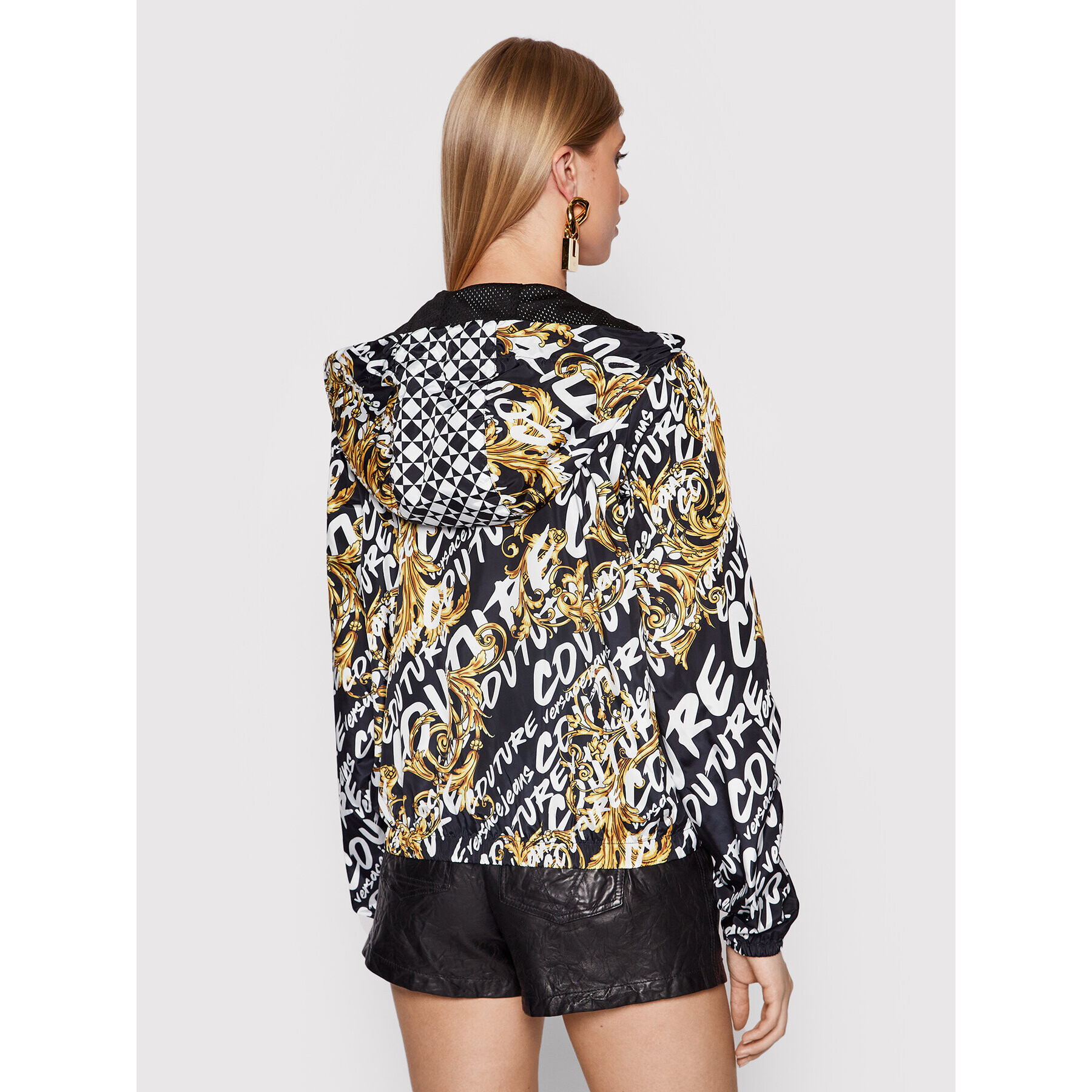 Versace Jeans Couture Преходно яке Brush 73HAT401 Черен Regular Fit - Pepit.bg