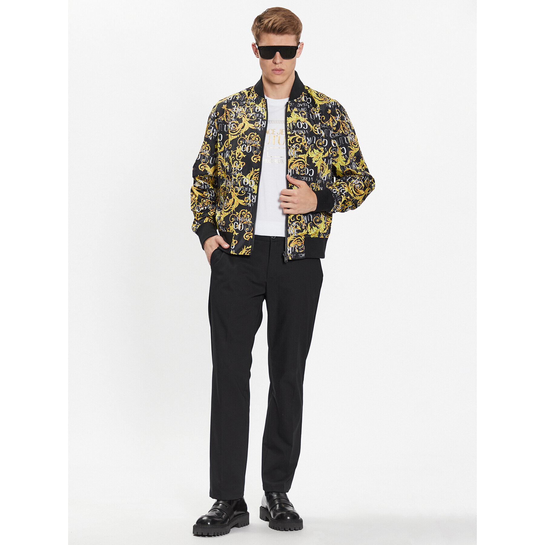 Versace Jeans Couture Преходно яке 74GASD17 Черен Regular Fit - Pepit.bg
