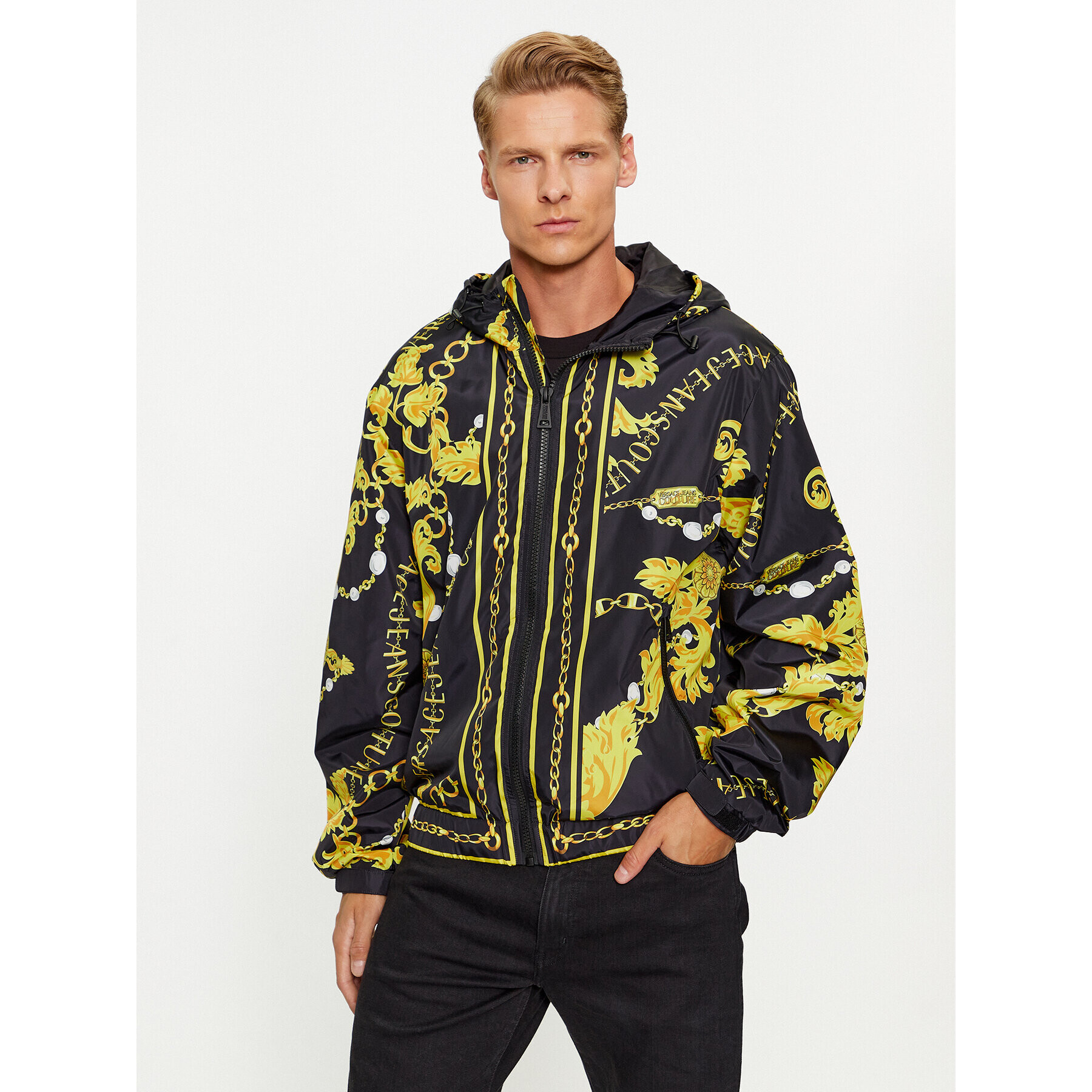 Versace Jeans Couture Преходно яке 75GASD05 Черен Regular Fit - Pepit.bg