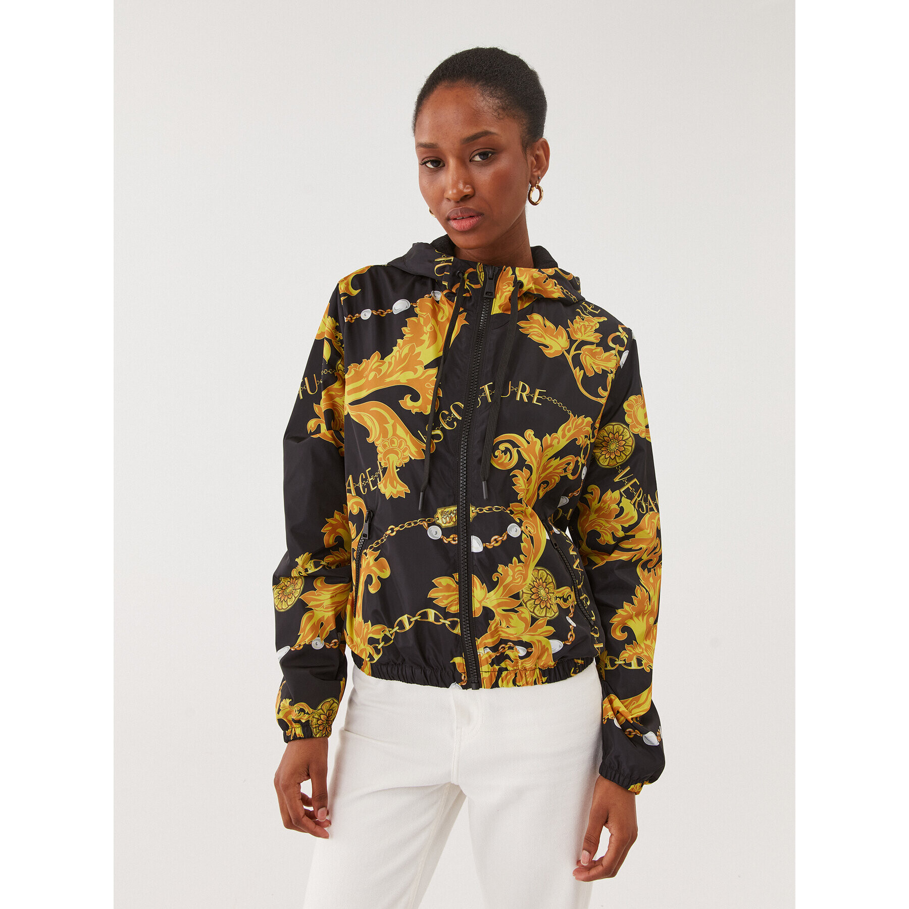 Versace Jeans Couture Преходно яке 75HAS401 Черен Regular Fit - Pepit.bg