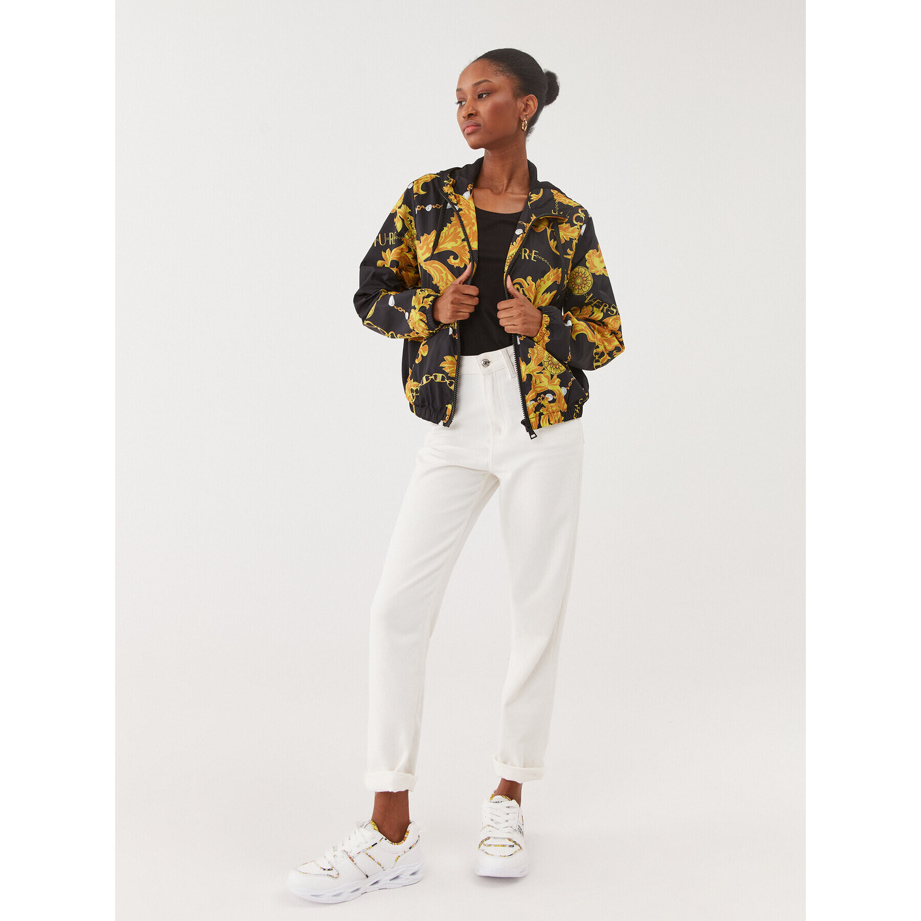 Versace Jeans Couture Преходно яке 75HAS401 Черен Regular Fit - Pepit.bg