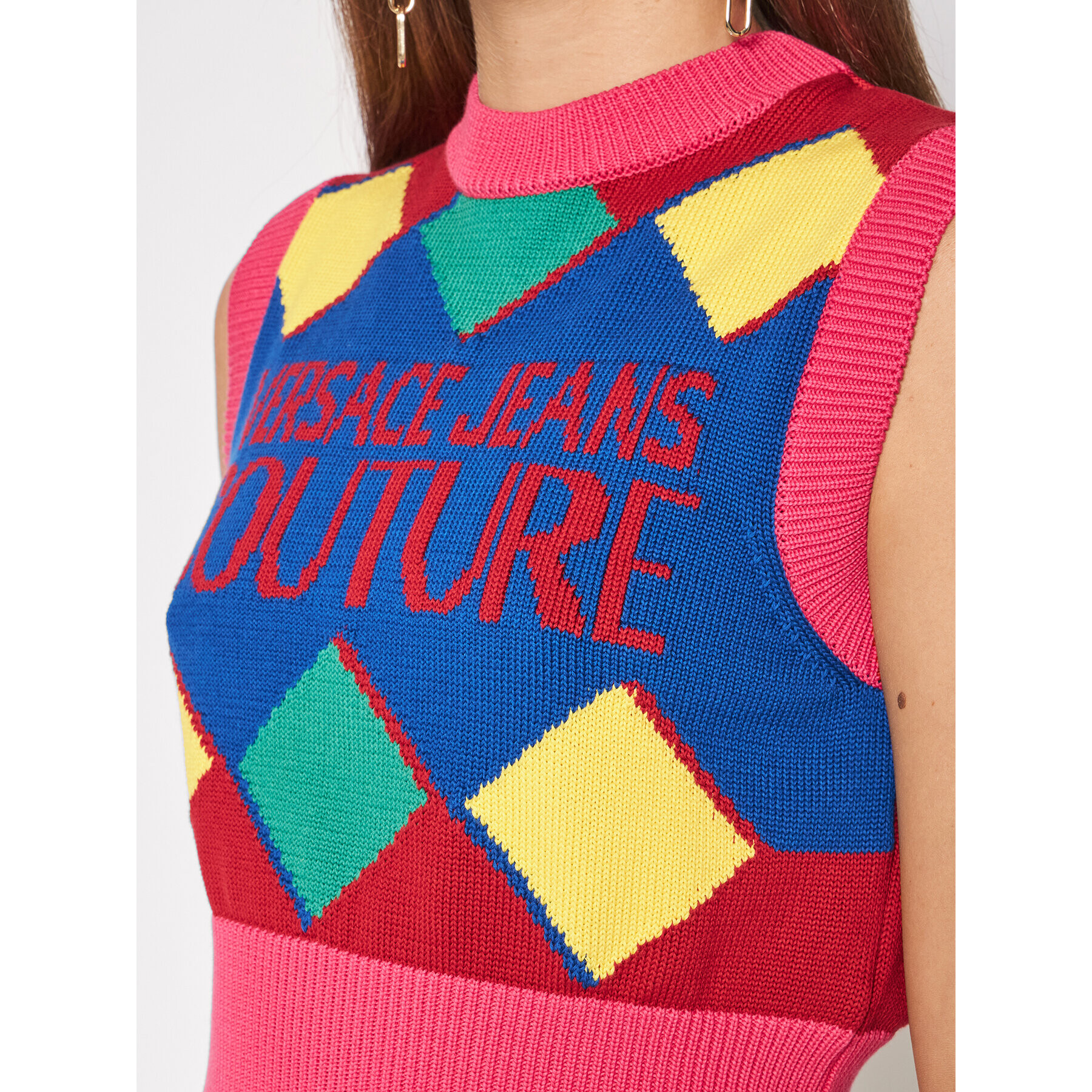 Versace Jeans Couture Пуловер 71HAF829 Цветен Regular Fit - Pepit.bg
