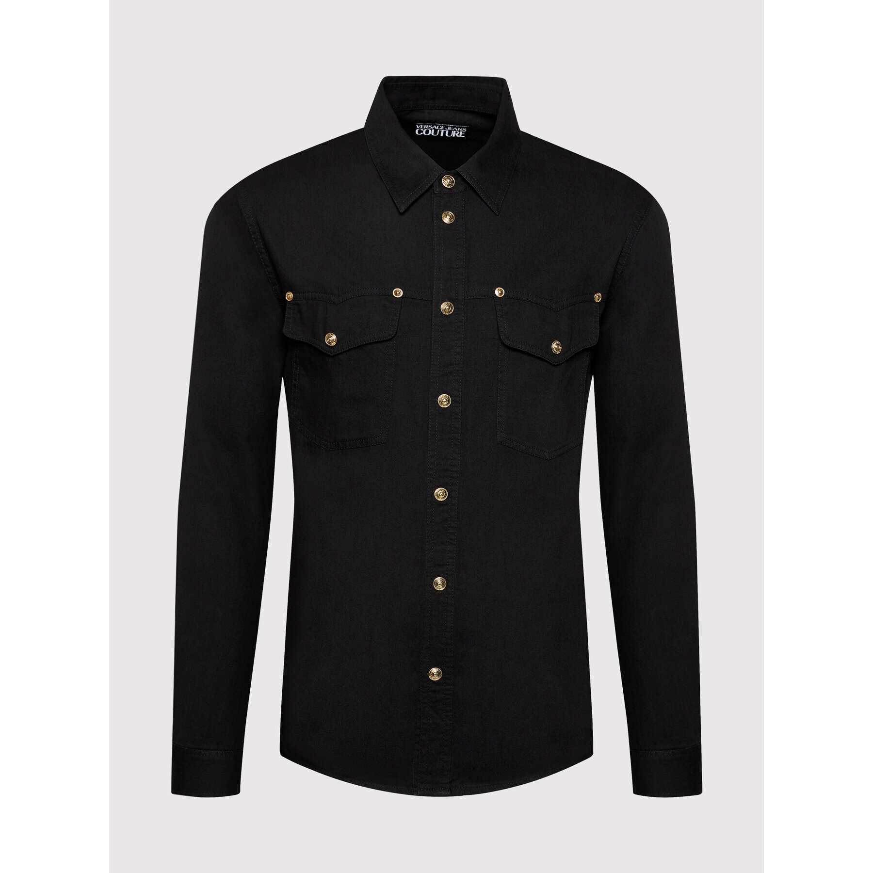 Versace Jeans Couture Риза 71GALC09 Черен Regular Fit - Pepit.bg