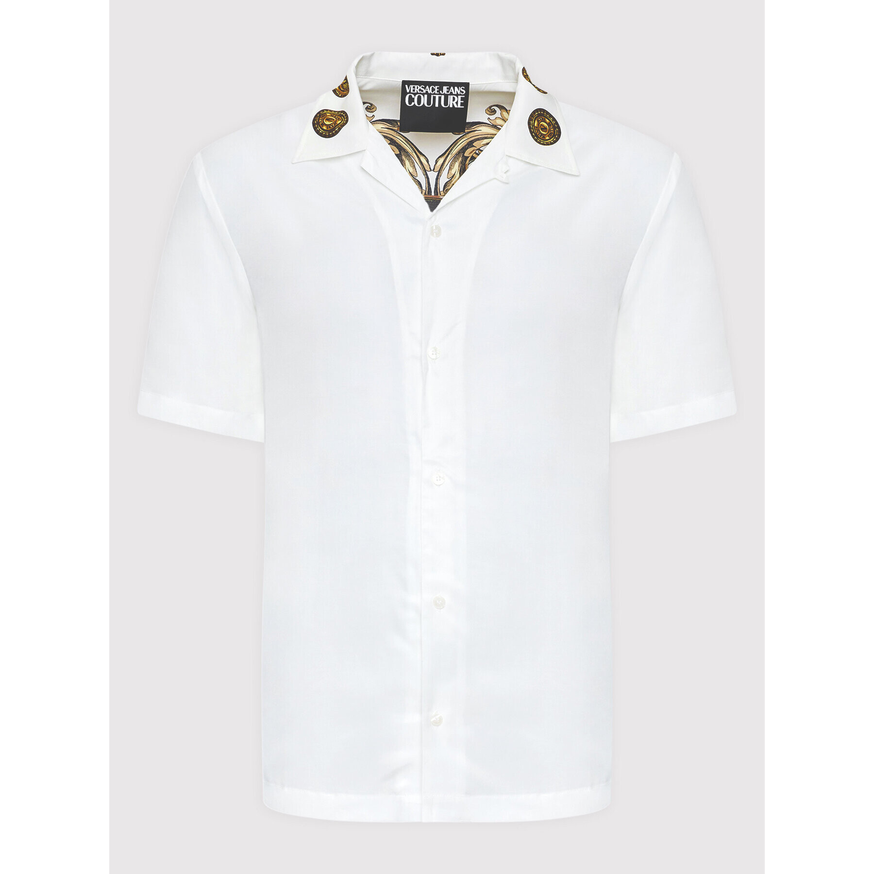 Versace Jeans Couture Риза 72GAL2BB Бял Regular Fit - Pepit.bg