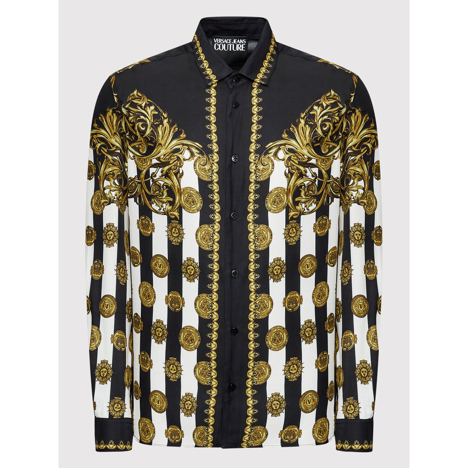 Versace Jeans Couture Риза 72GAL2RC Черен Regular Fit - Pepit.bg