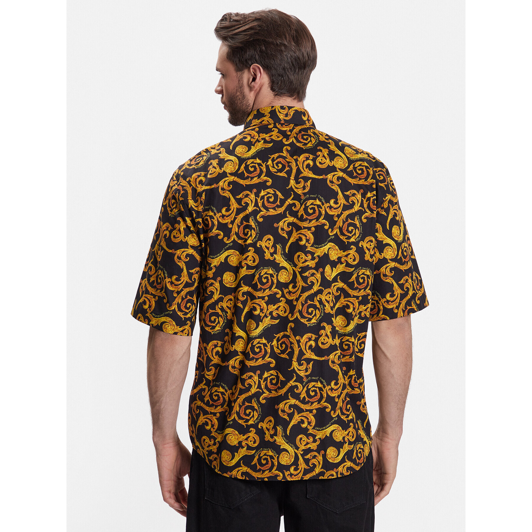 Versace Jeans Couture Риза 74GAL211 Черен Regular Fit - Pepit.bg