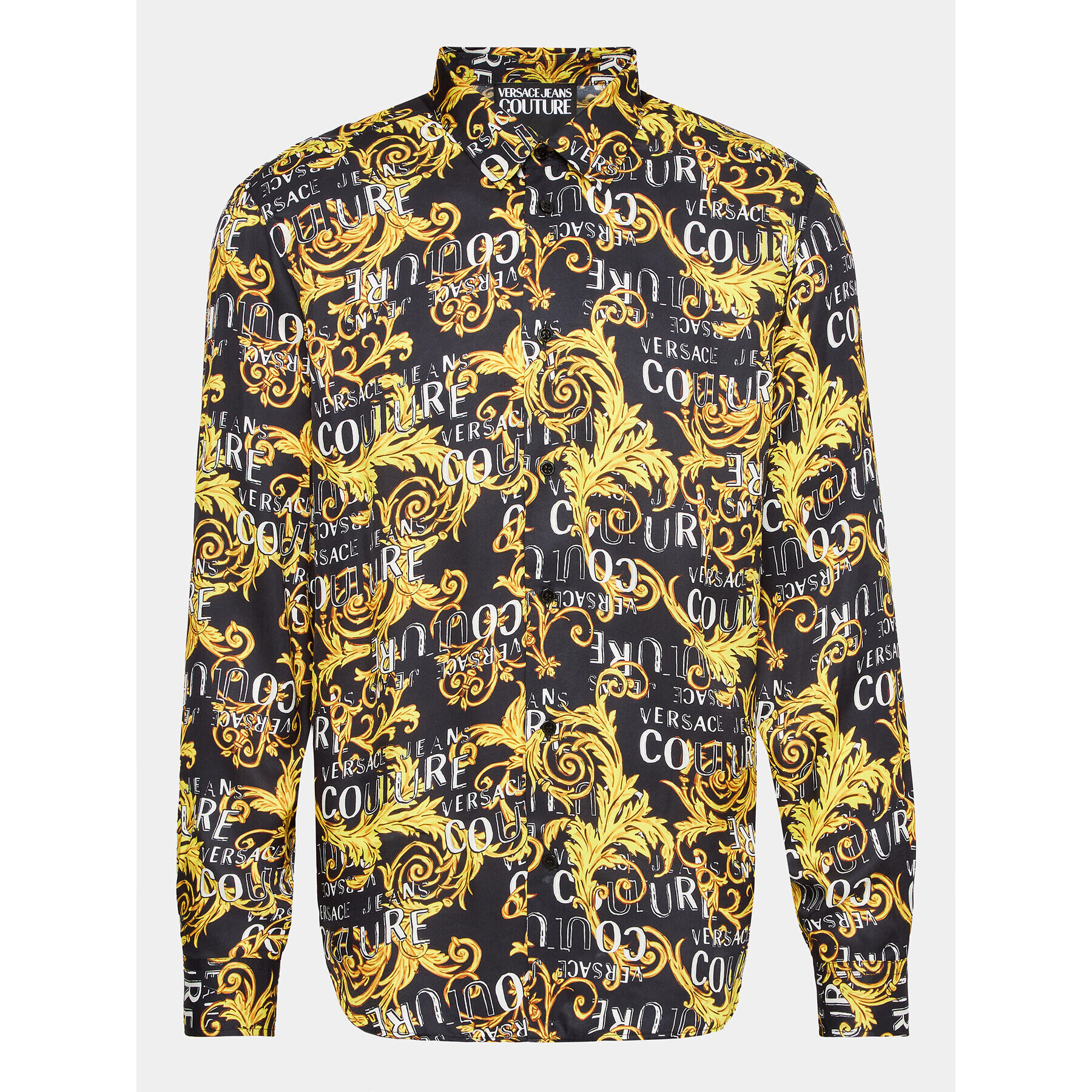 Versace Jeans Couture Риза 74GAL2R0 Черен Regular Fit - Pepit.bg
