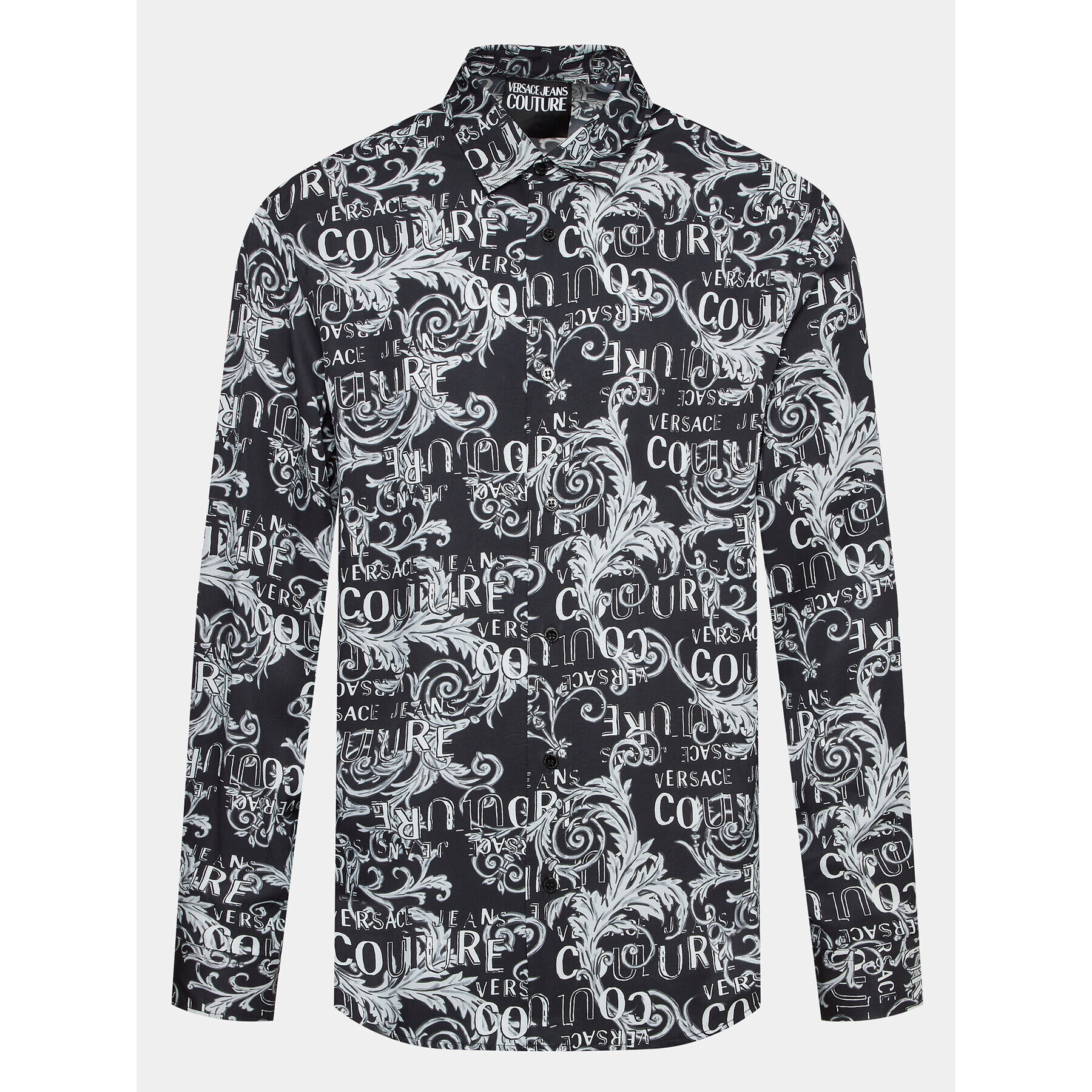 Versace Jeans Couture Риза 74GAL2R0 Сив Regular Fit - Pepit.bg