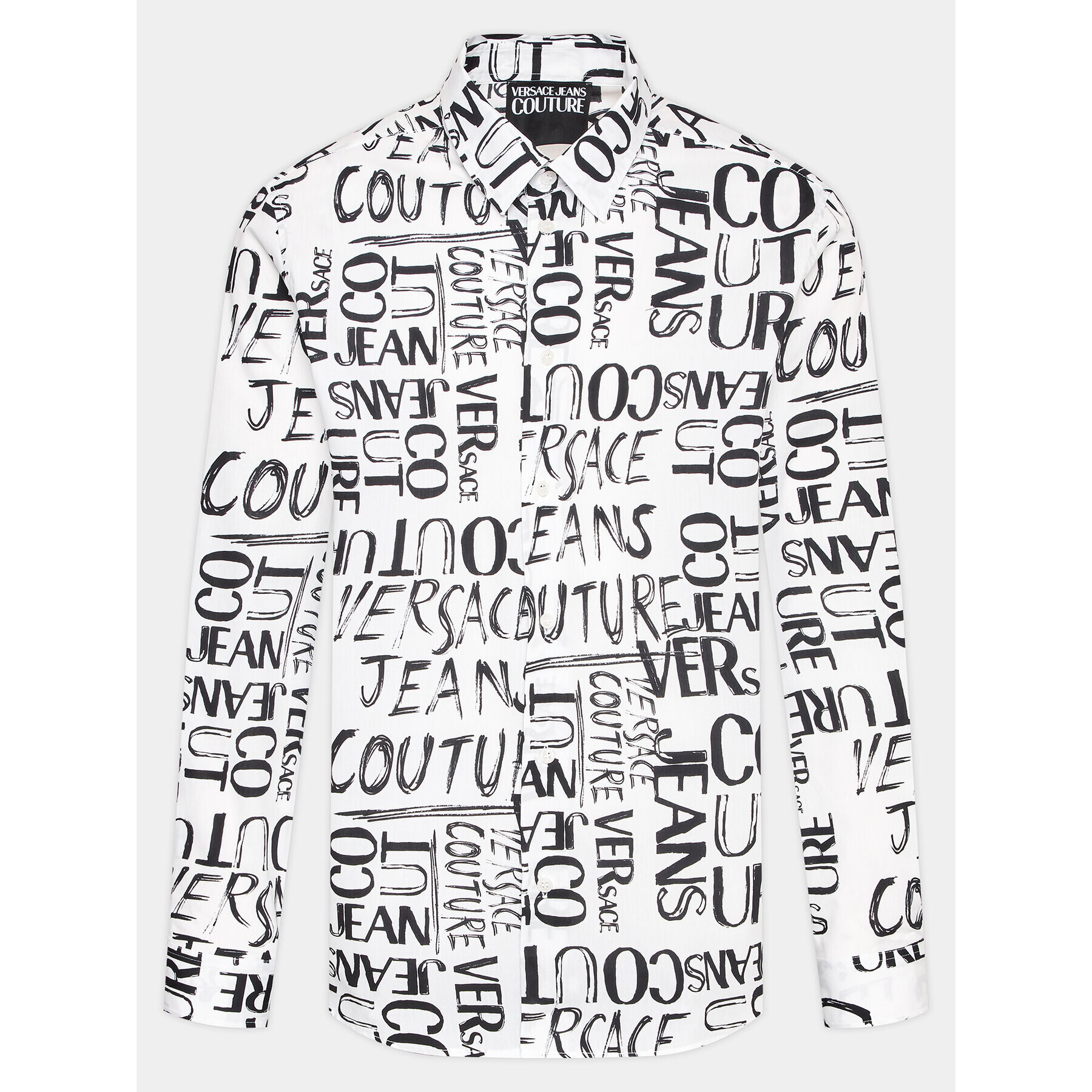 Versace Jeans Couture Риза 74GAL2R2 Бял Regular Fit - Pepit.bg