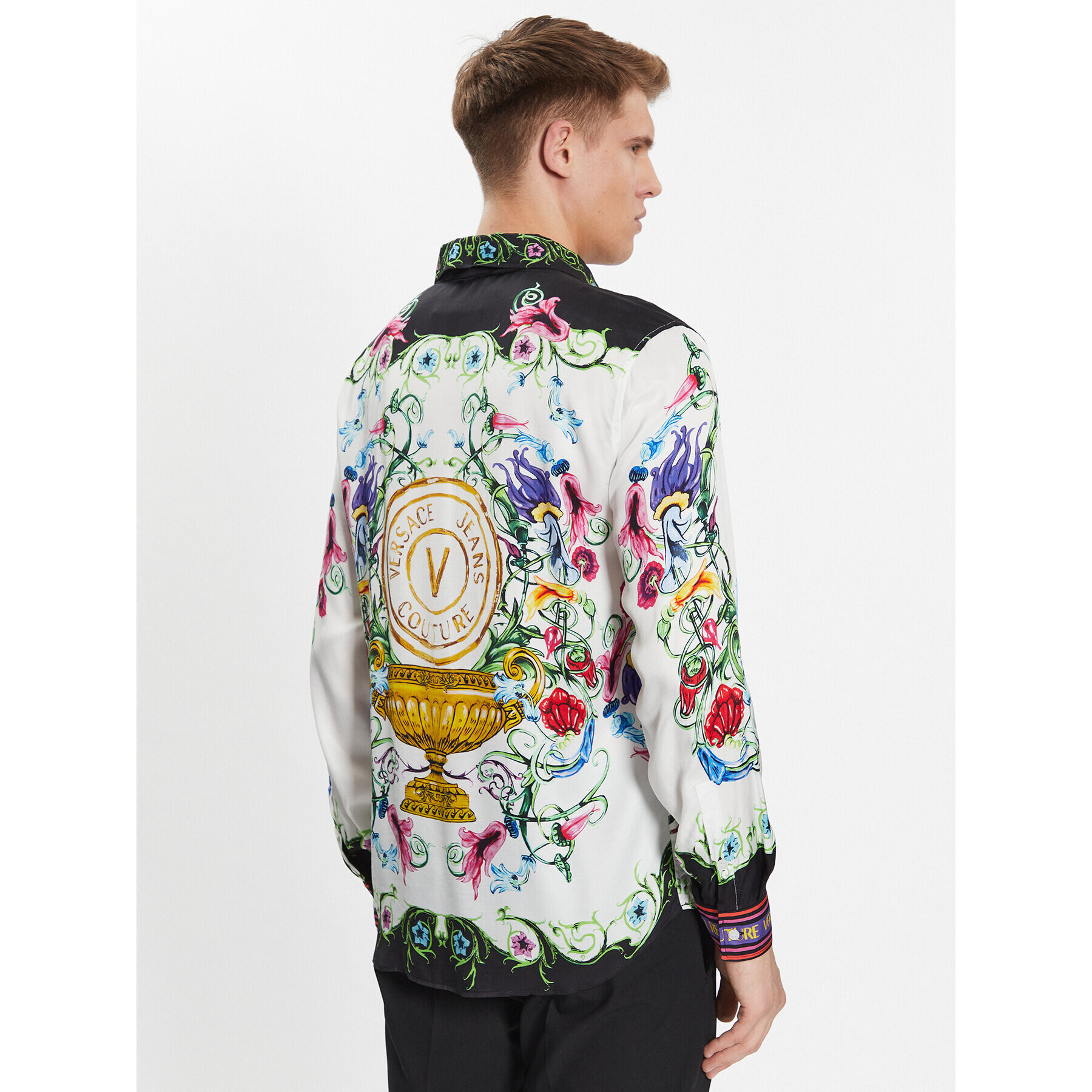 Versace Jeans Couture Риза 74GAL2RG Бял Regular Fit - Pepit.bg
