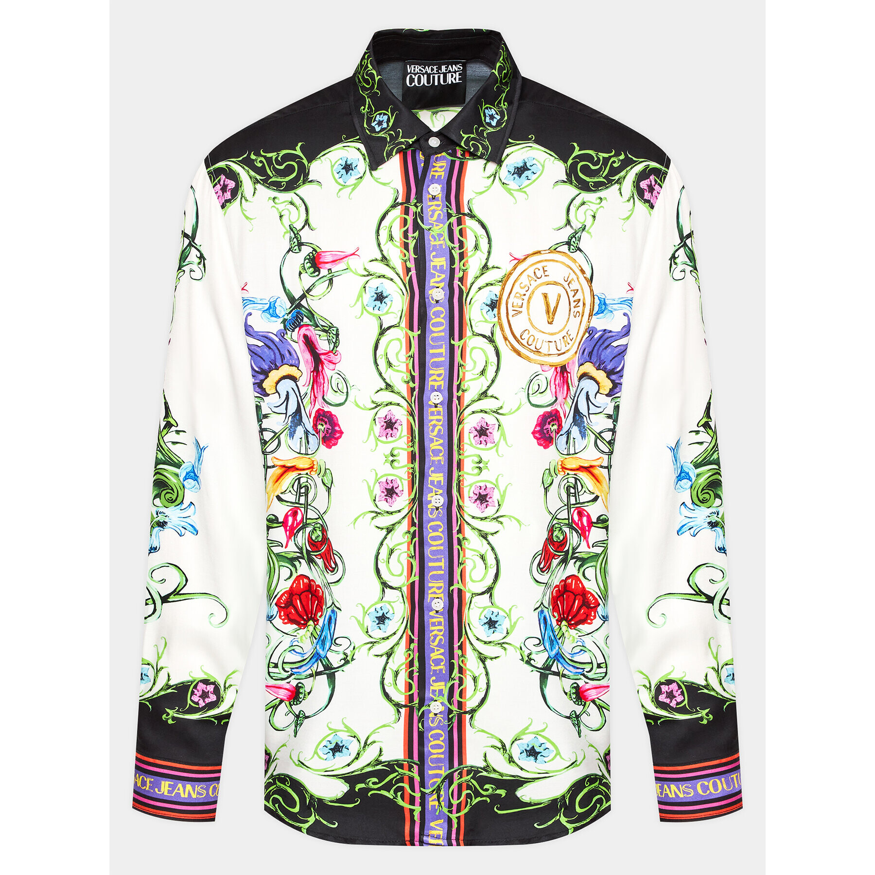 Versace Jeans Couture Риза 74GAL2RG Бял Regular Fit - Pepit.bg