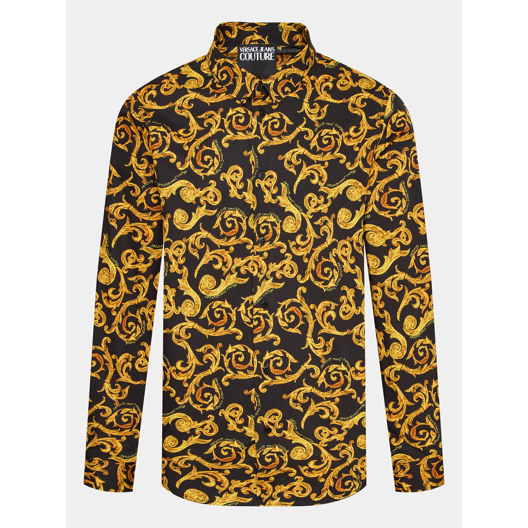 Versace Jeans Couture Риза 74GAL2S1 Черен Regular Fit - Pepit.bg