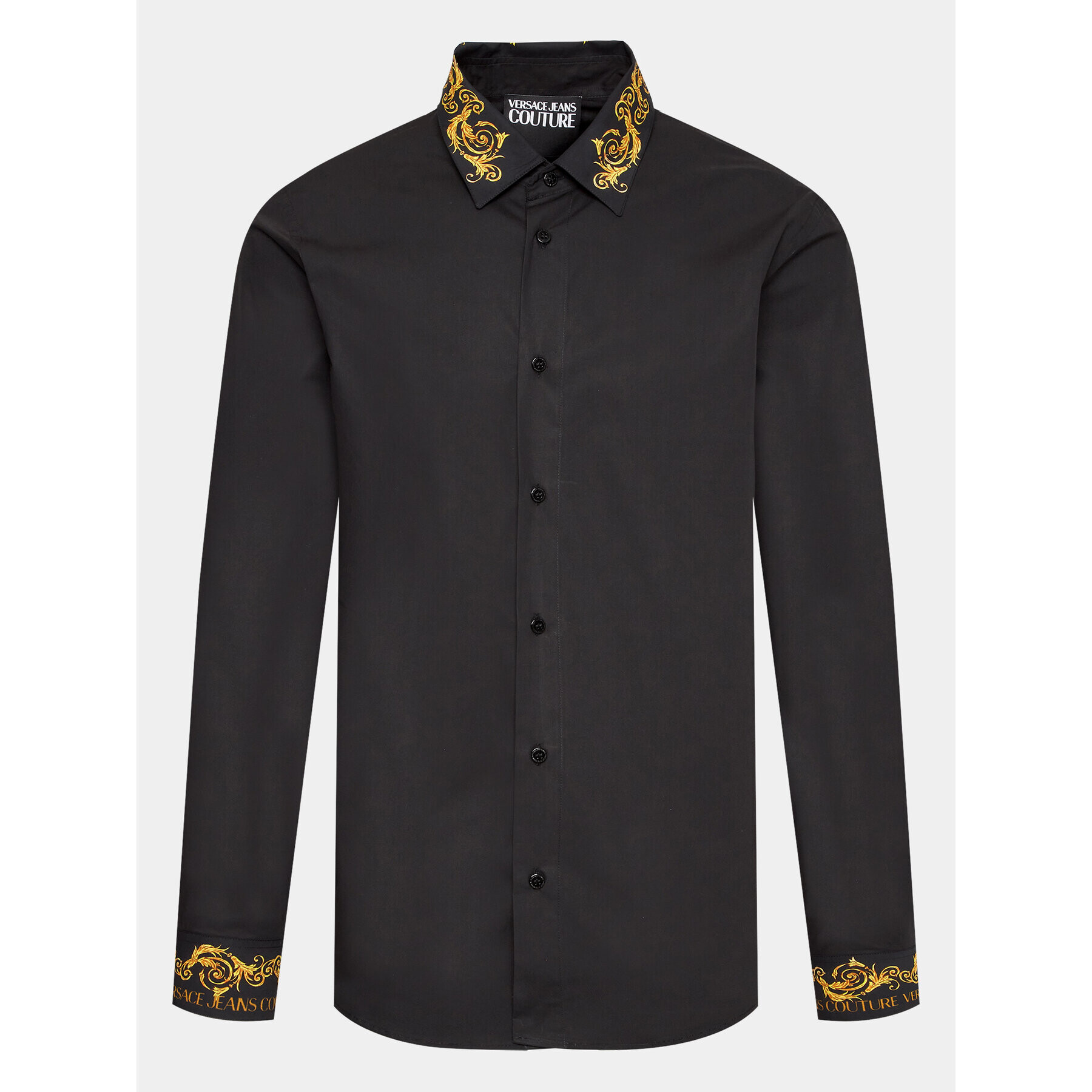 Versace Jeans Couture Риза 74GAL2SB Черен Regular Fit - Pepit.bg