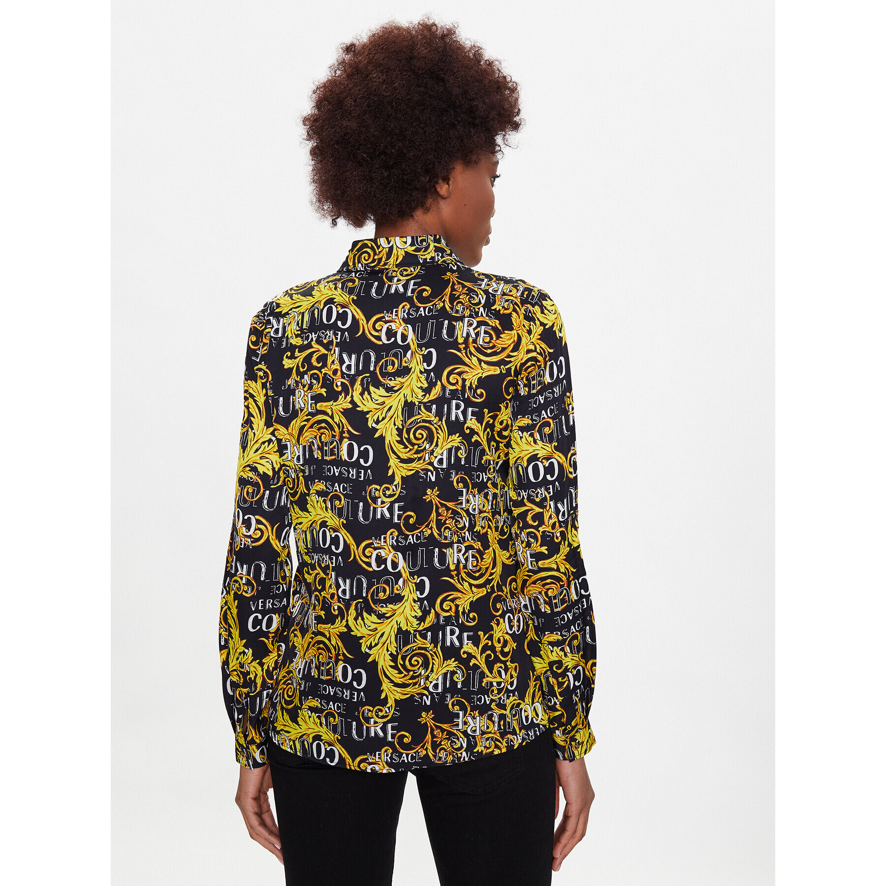 Versace Jeans Couture Риза 74HAL201 Черен Regular Fit - Pepit.bg