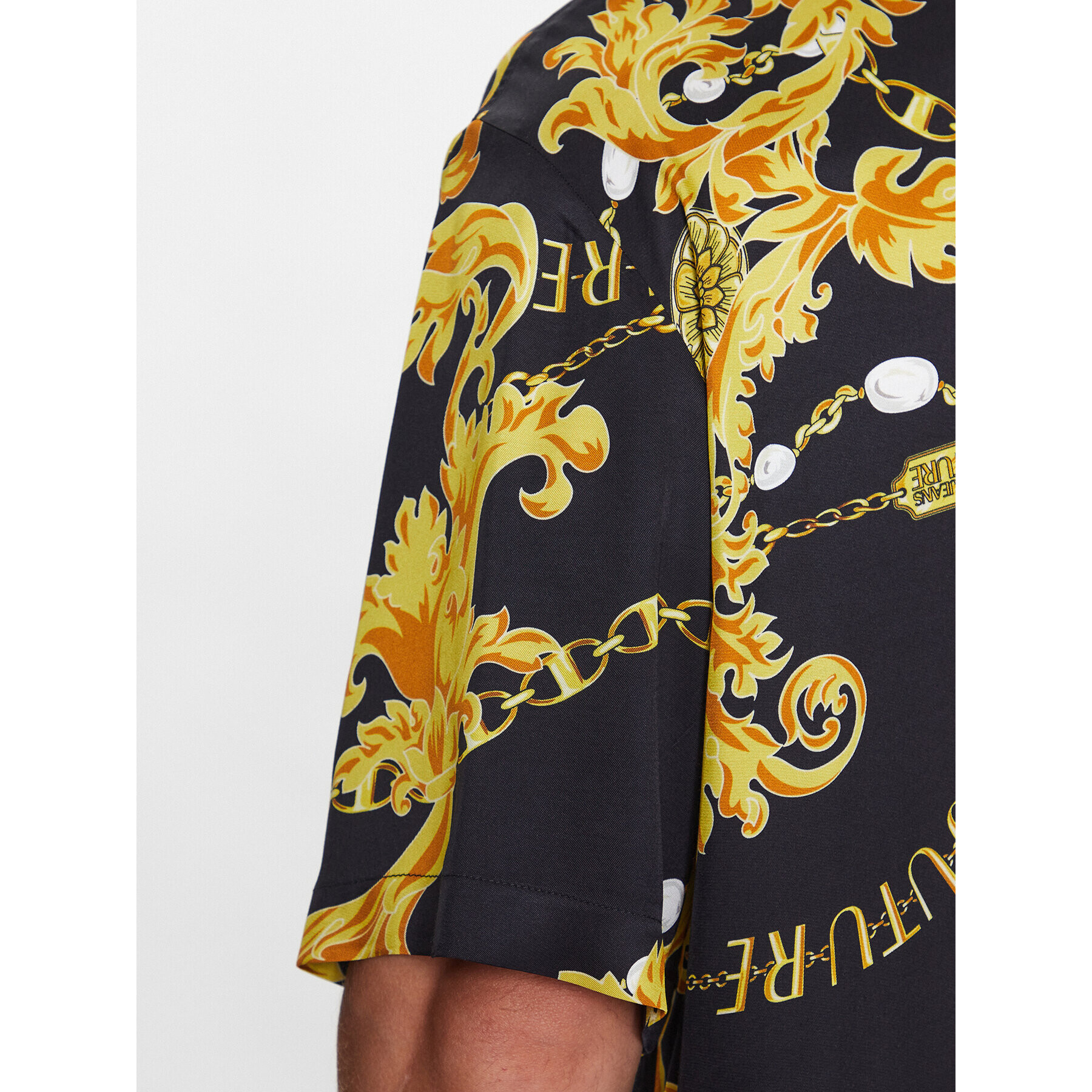 Versace Jeans Couture Риза 75GAL2B0 Черен Regular Fit - Pepit.bg